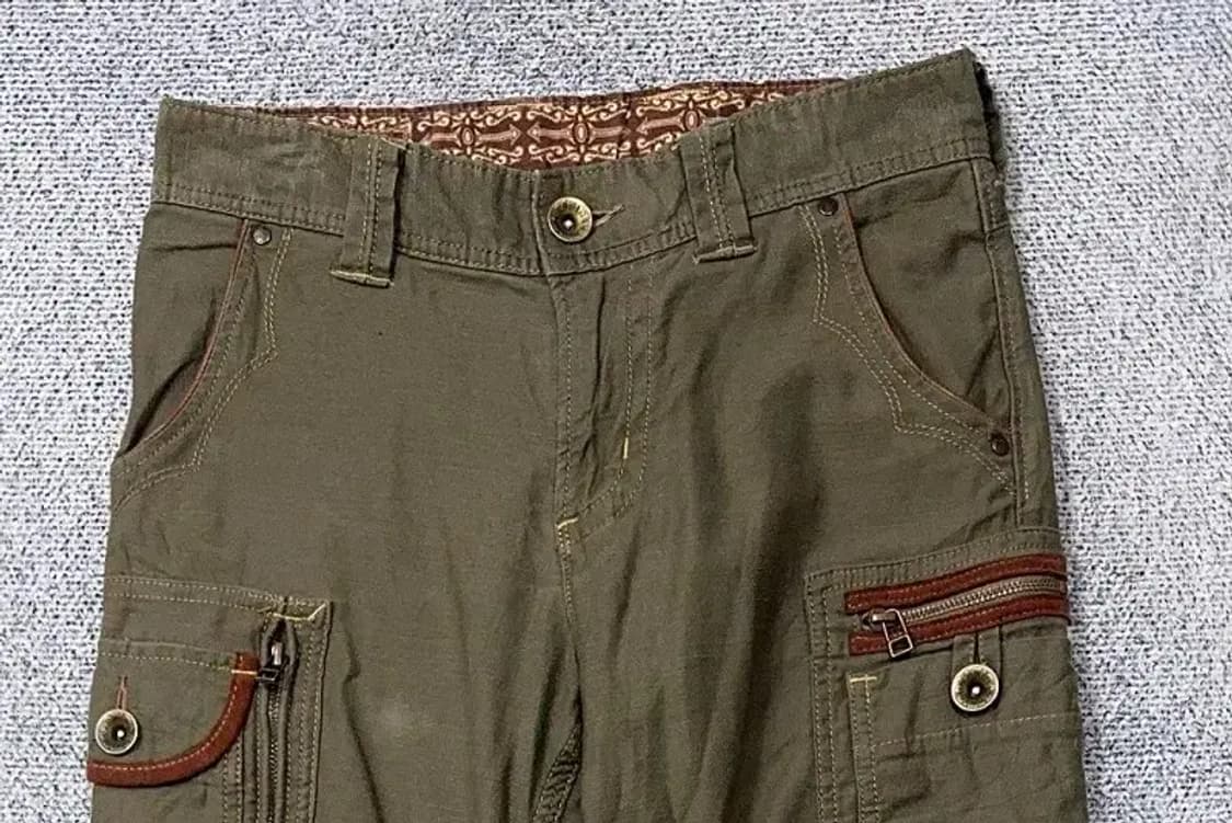 에드윈 카키 빈티지 웨스턴 카고 팬츠 S 상품이미지3