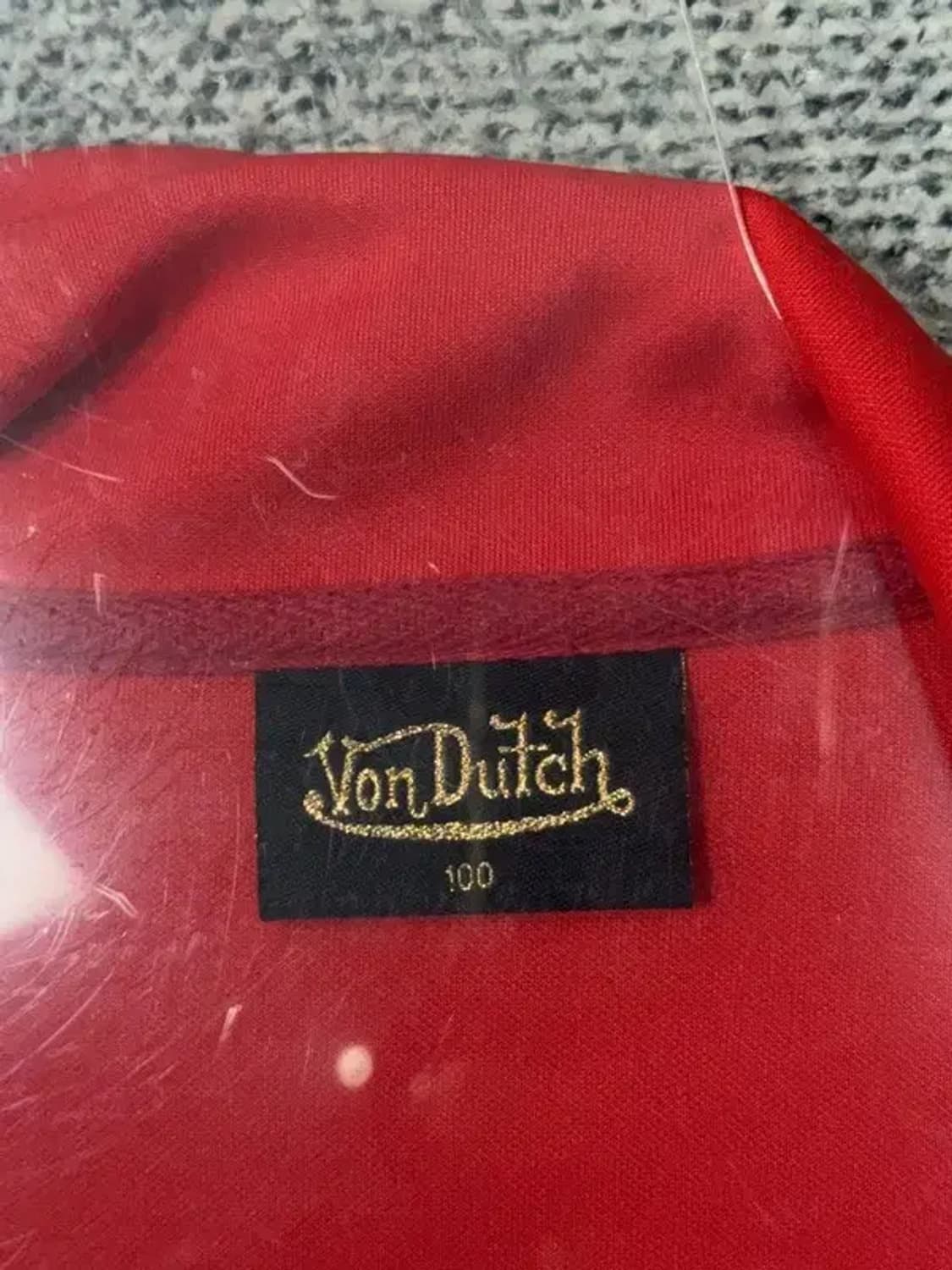 본더치 2-ZIP 빈티지 레드 트랙탑 집업 저지 100 상품이미지8