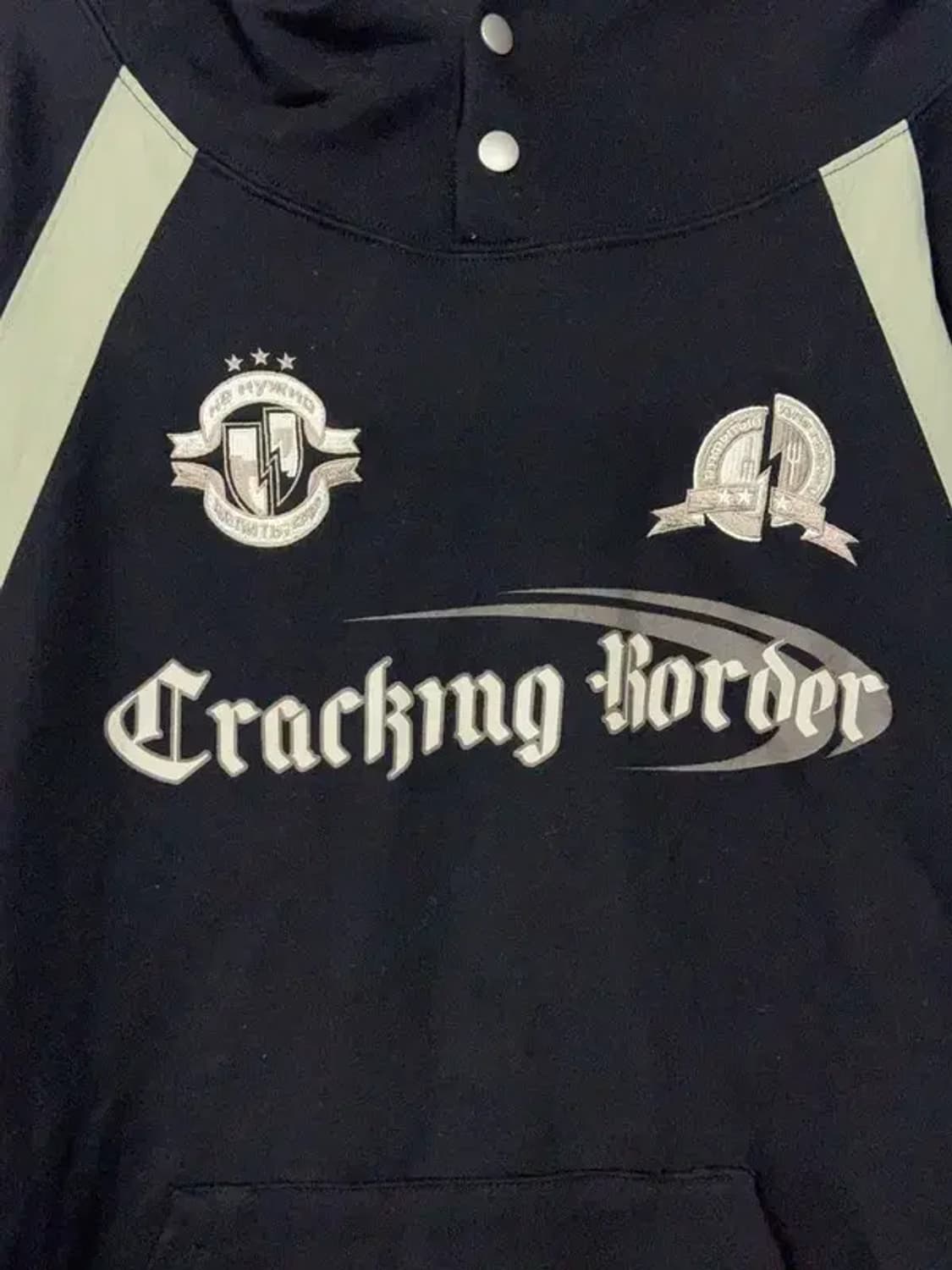 꼼파뇨 프린팅 블랙 오버핏 스웻 후드티 XL 상품이미지6