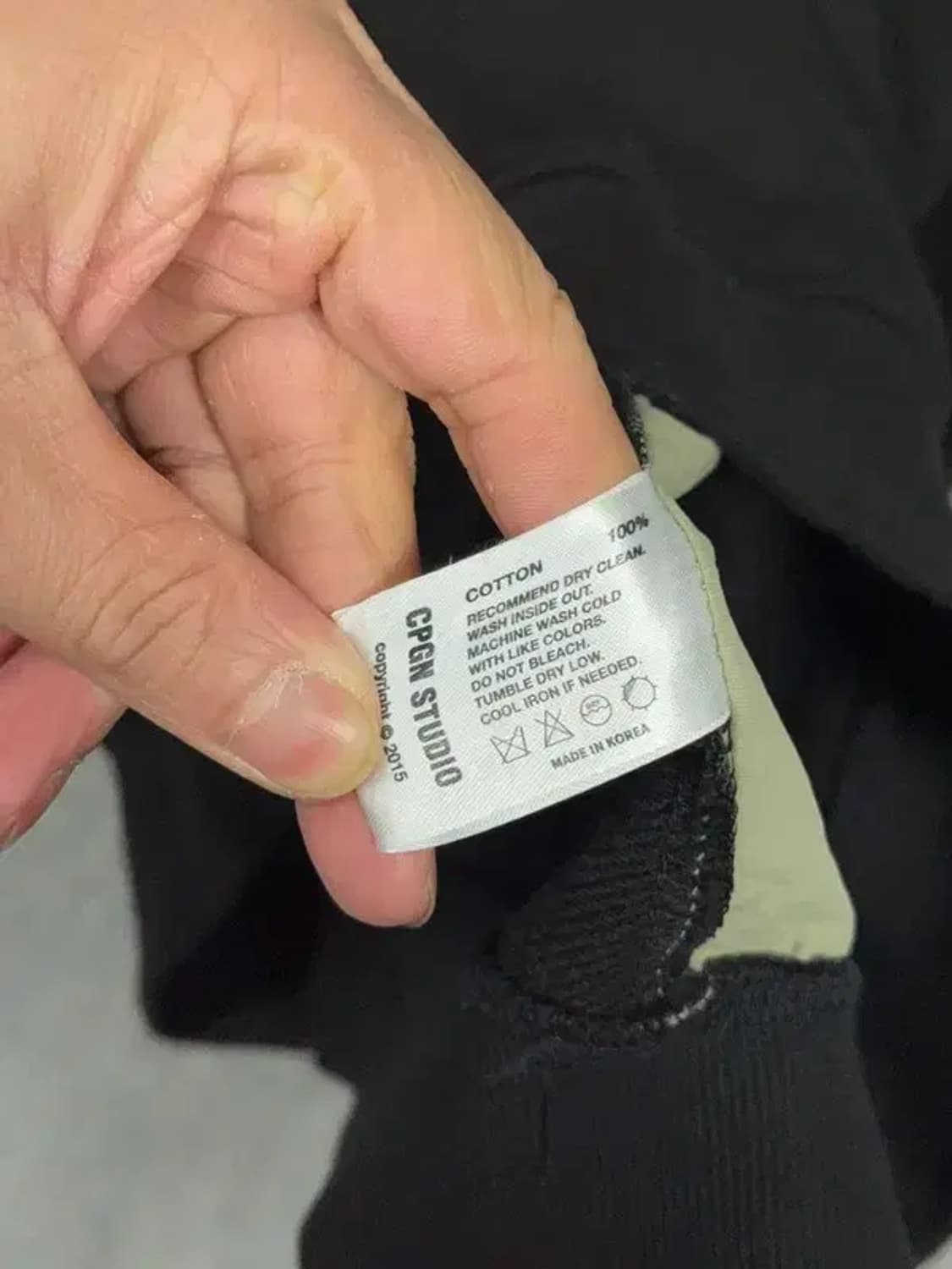 꼼파뇨 프린팅 블랙 오버핏 스웻 후드티 XL 상품이미지8