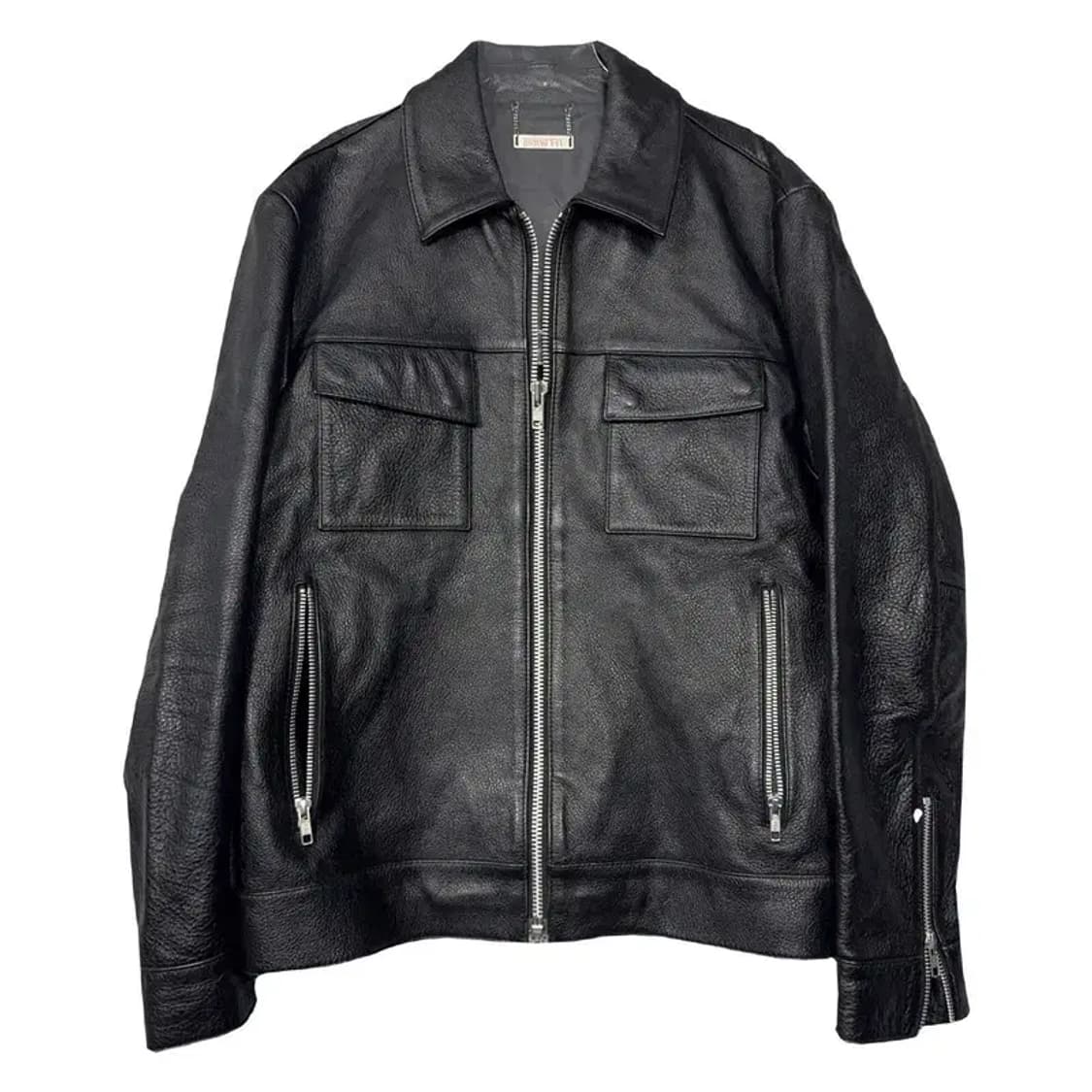 드로우핏 소가죽 빈티지 레더 자켓 M 상품이미지1