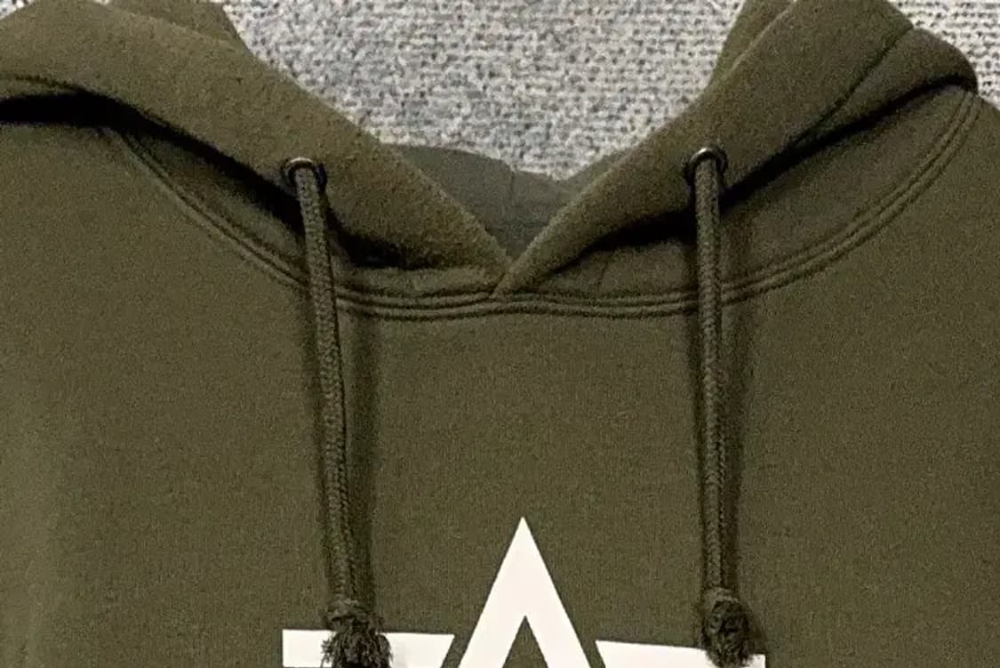 알파 인더스트리 프린팅 카키 후드티 M/M 상품이미지5