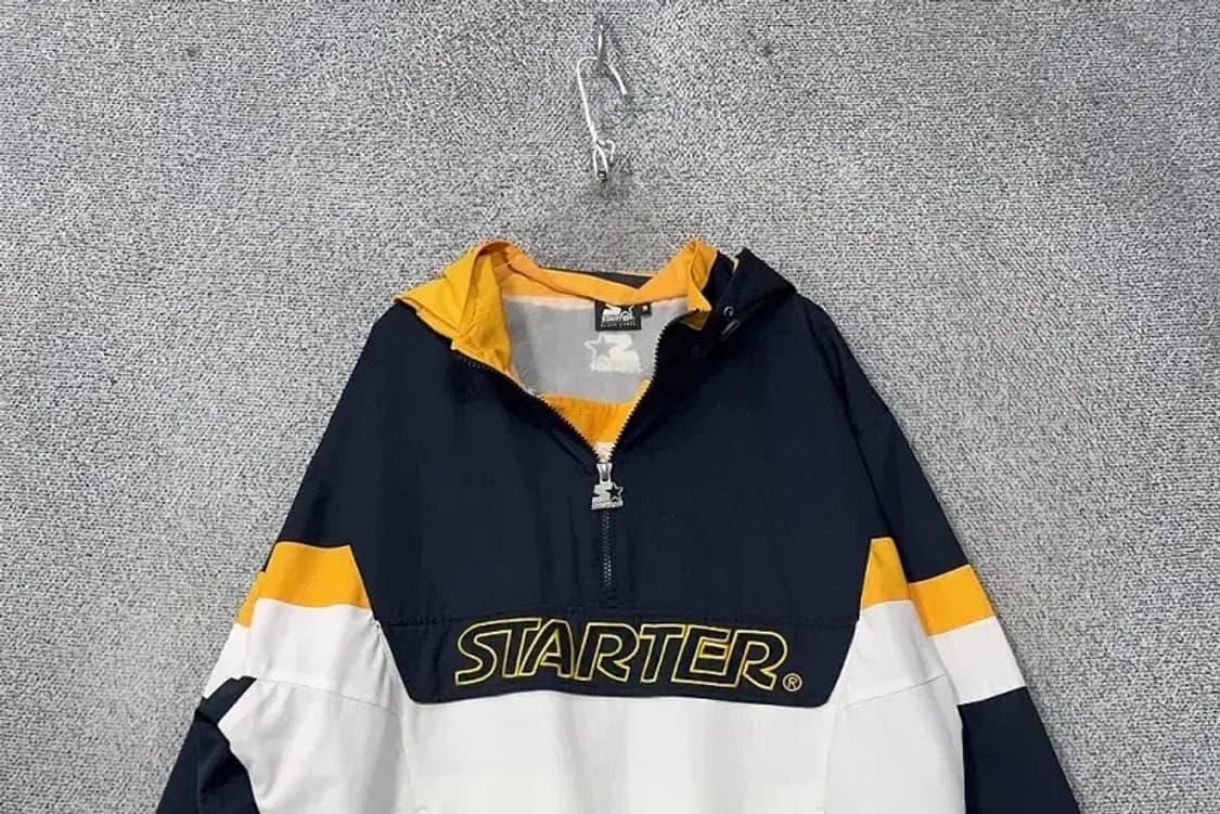 스타터 프린팅 올드스쿨 풀오버 반집업 아노락 M 상품이미지3