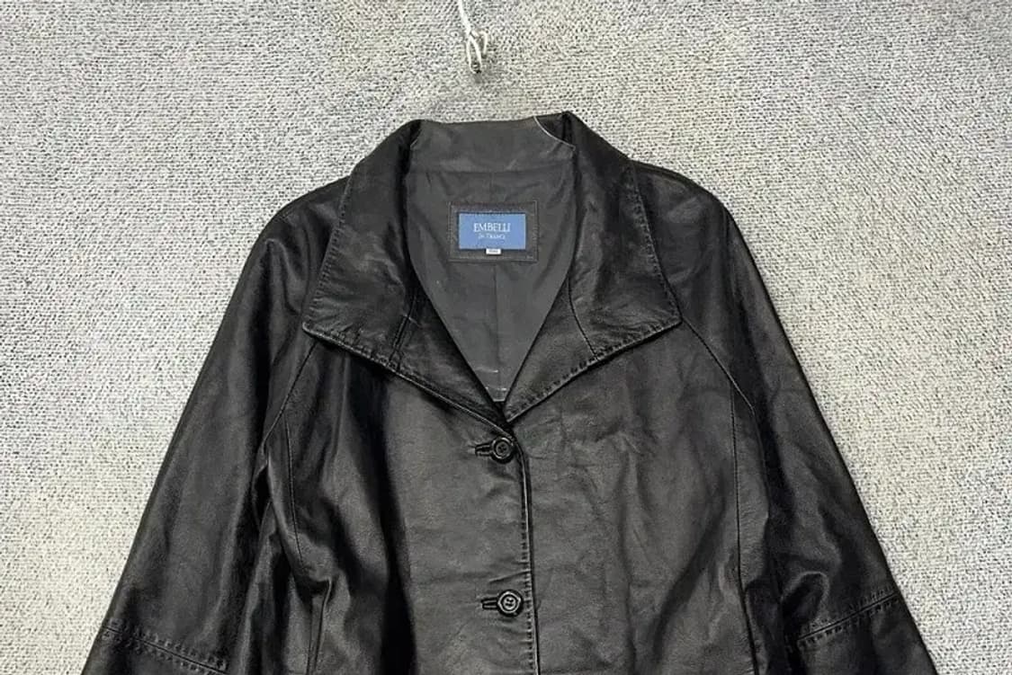 빈티지 블랙 양가죽 코트 66 상품이미지3