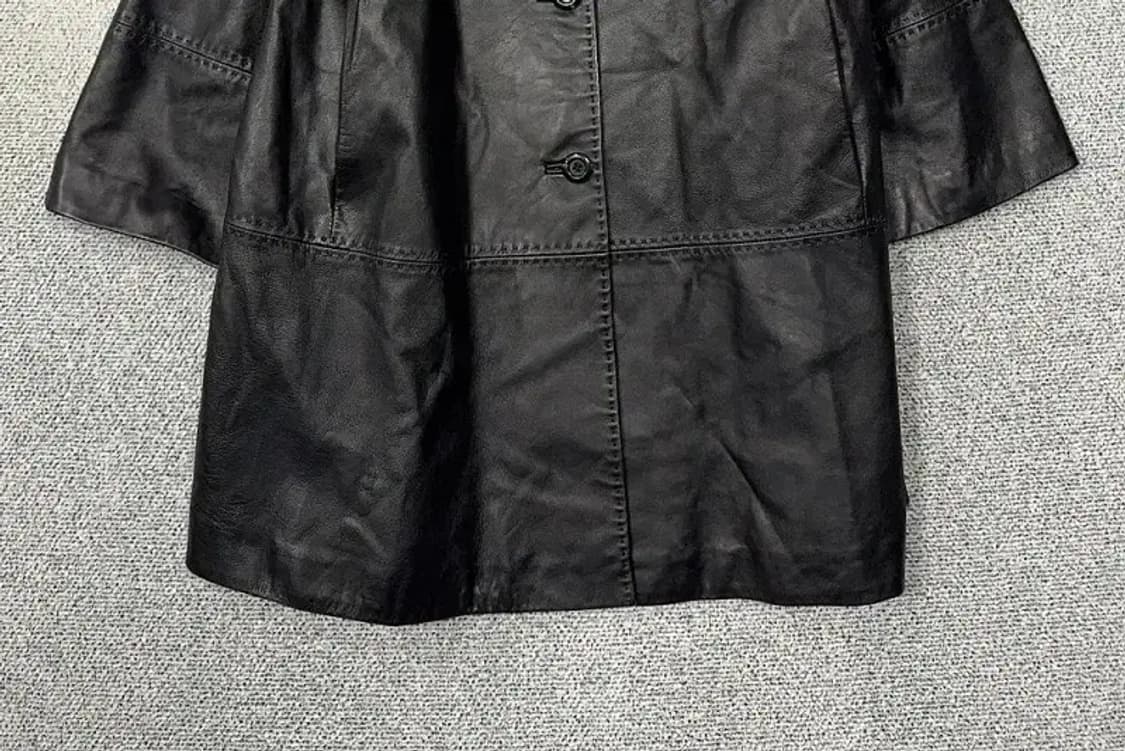 빈티지 블랙 양가죽 코트 66 상품이미지4