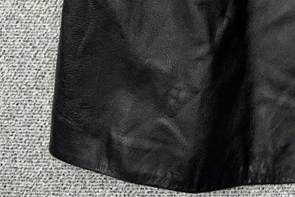 빈티지 블랙 양가죽 코트 66 상품이미지6