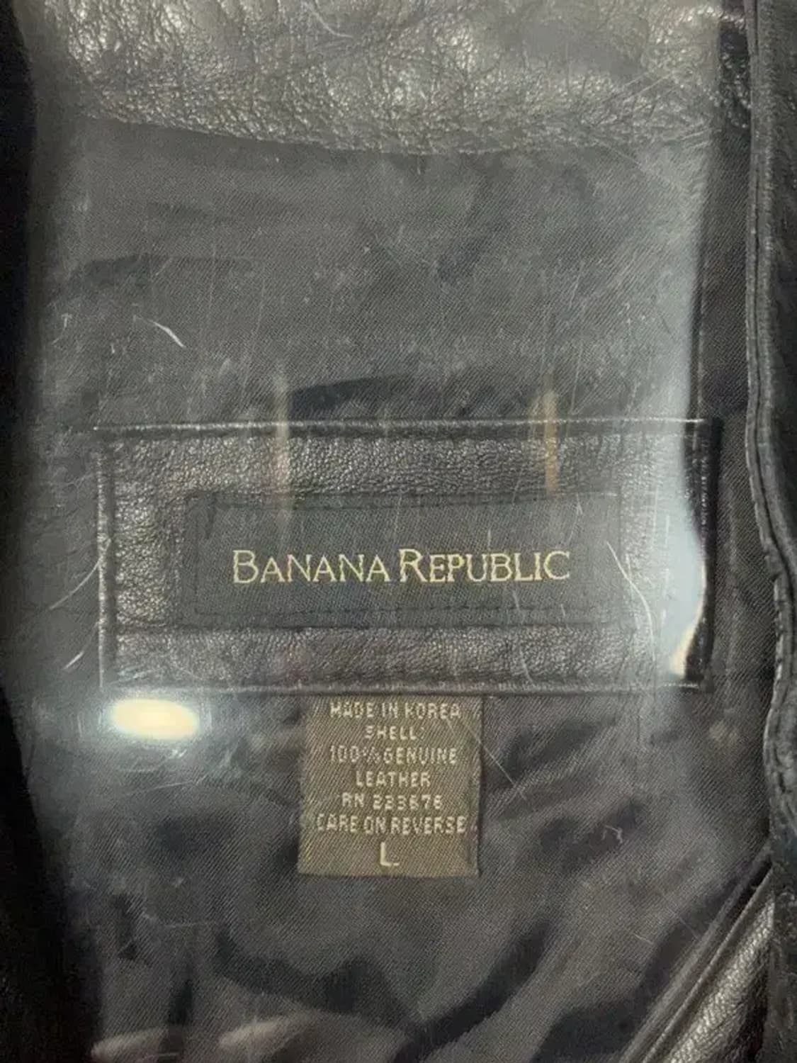 바나나리퍼블릭 블랙 천연 가죽 자켓 L 상품이미지7