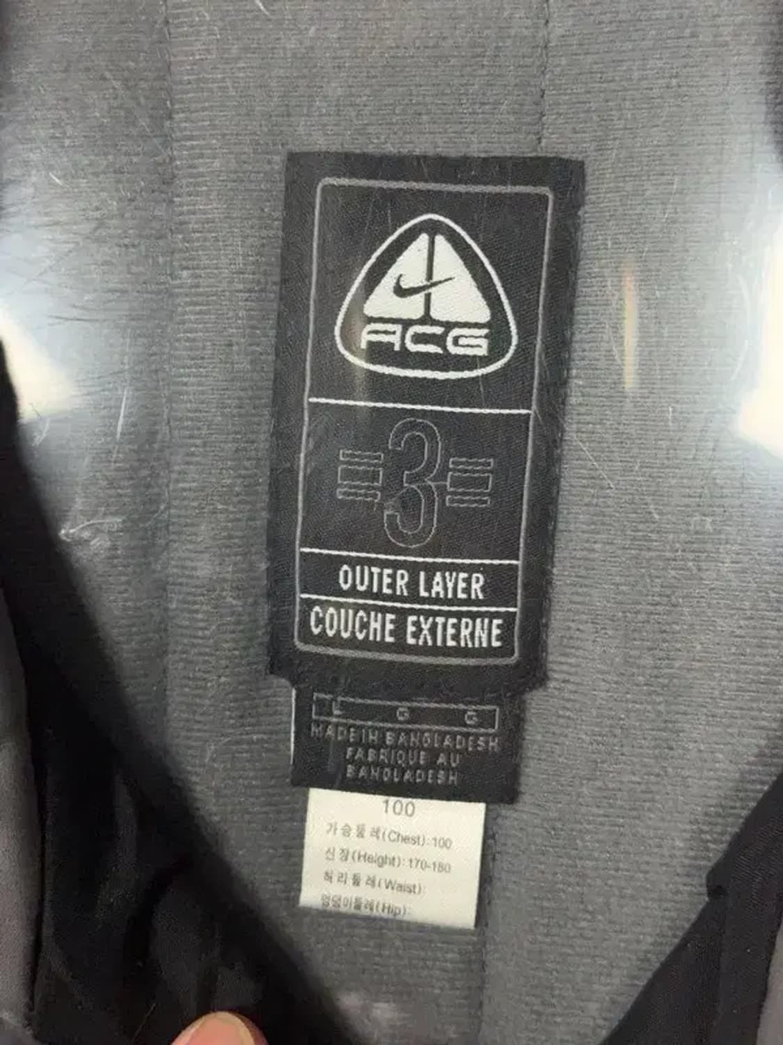 나이키 00s ACG 스톰핏 블랙 바람막이 윈드자켓 L 상품이미지7