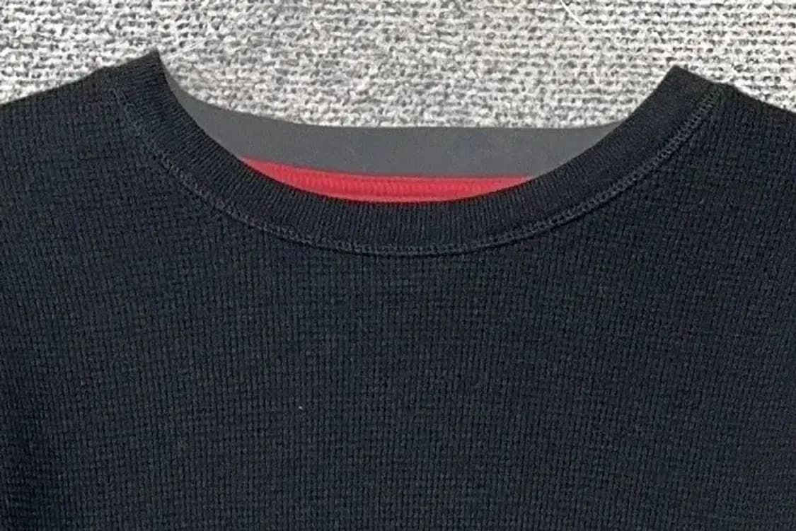 폴로 빈티지 블랙 와플 코튼 니트 긴팔 M 상품이미지5