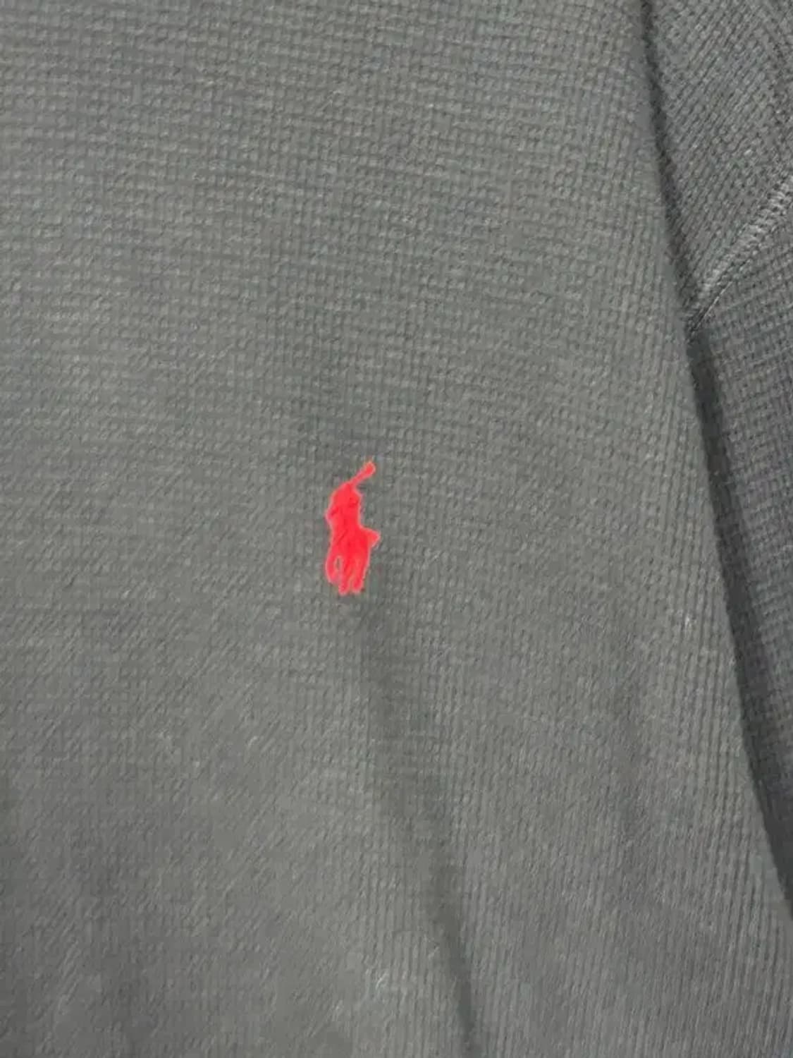 폴로 빈티지 블랙 와플 코튼 니트 긴팔 M 상품이미지6