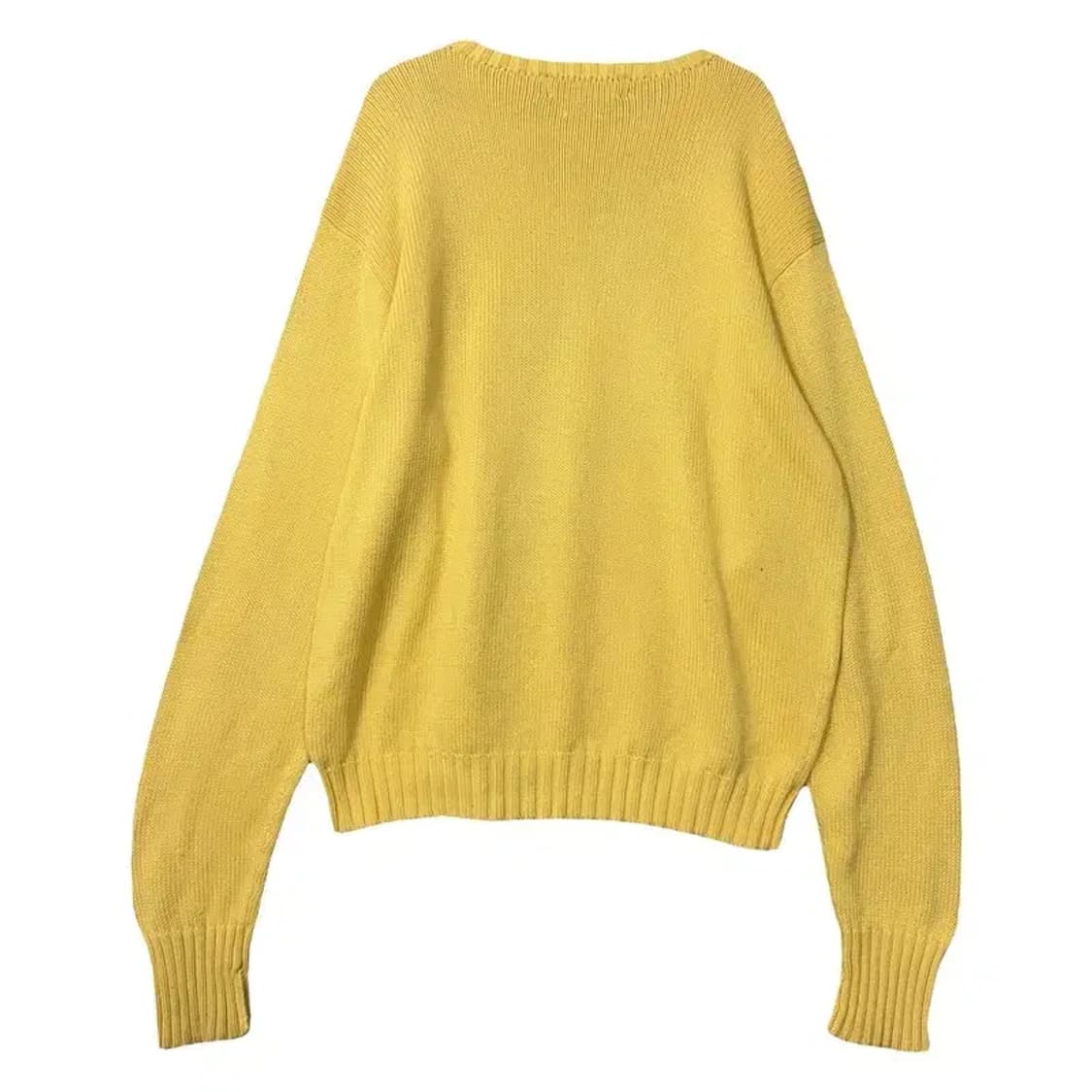 폴로 오버 핏 옐로우 코튼 니트 L 상품이미지2