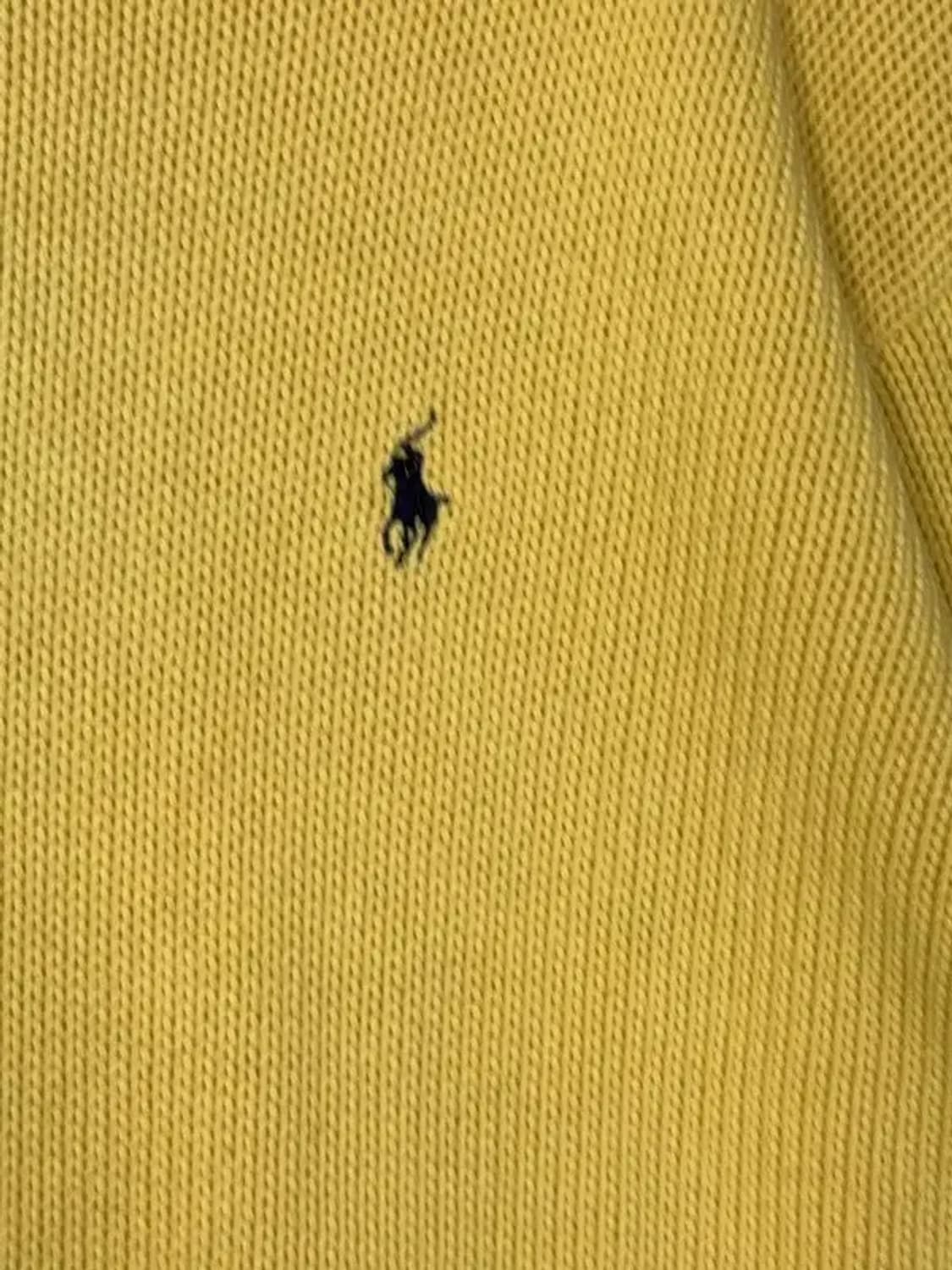폴로 오버 핏 옐로우 코튼 니트 L 상품이미지6