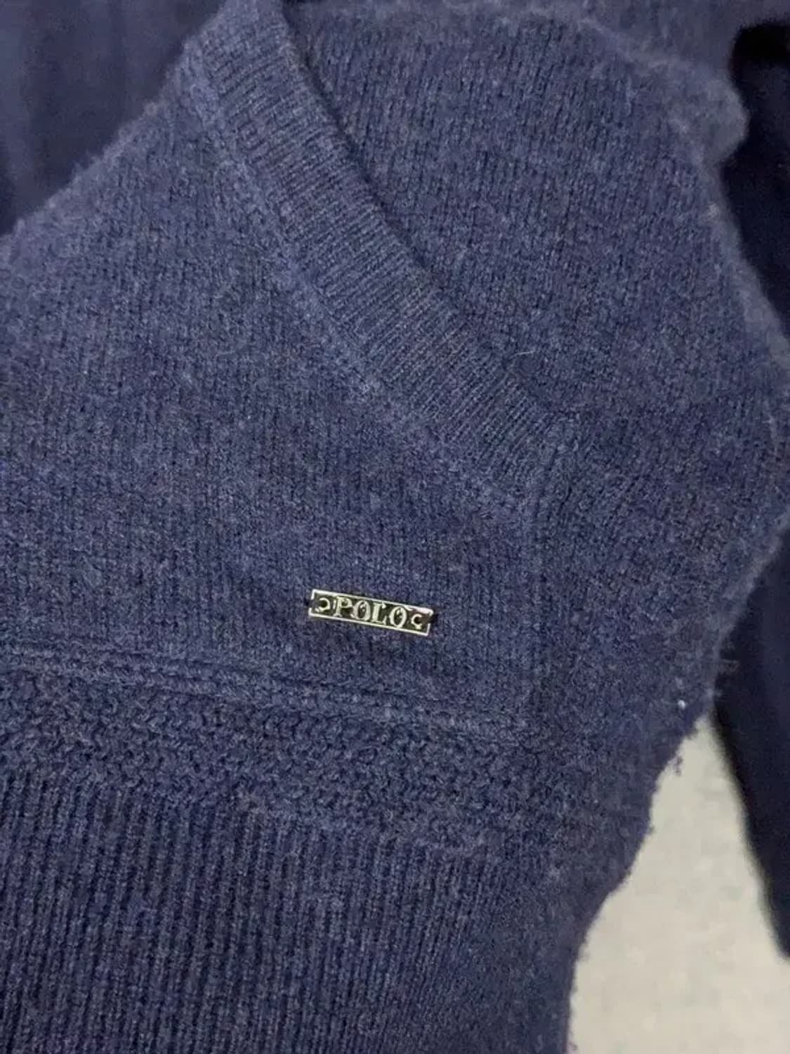 폴로 랄프로렌 네이비 숄카라 니트 가디건 S 상품이미지6