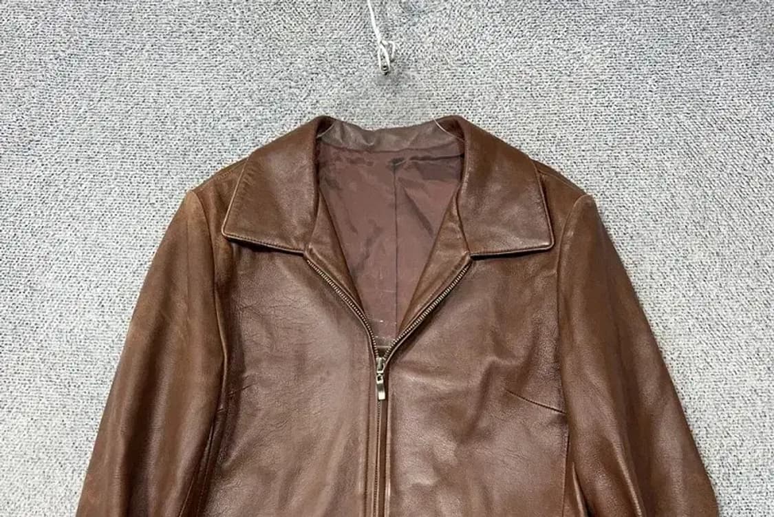 여성 빈티지 쉽스킨 브라운 양가죽 자켓 77 상품이미지3
