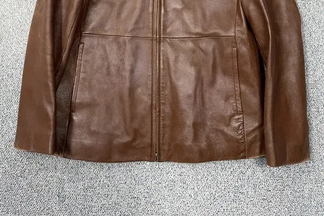 여성 빈티지 쉽스킨 브라운 양가죽 자켓 77 상품이미지4