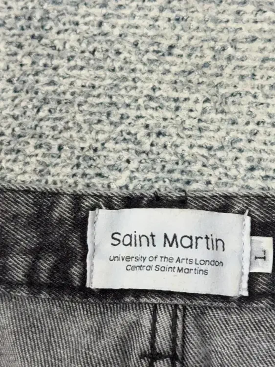 세인트 마틴 빈티지 흑청 데님팬츠 L 상품이미지6