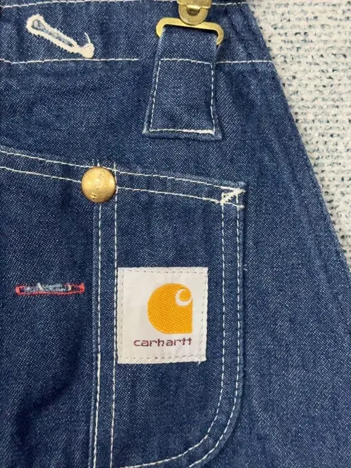 칼하트 데님 카펜터 점프수트 32x30 상품이미지7