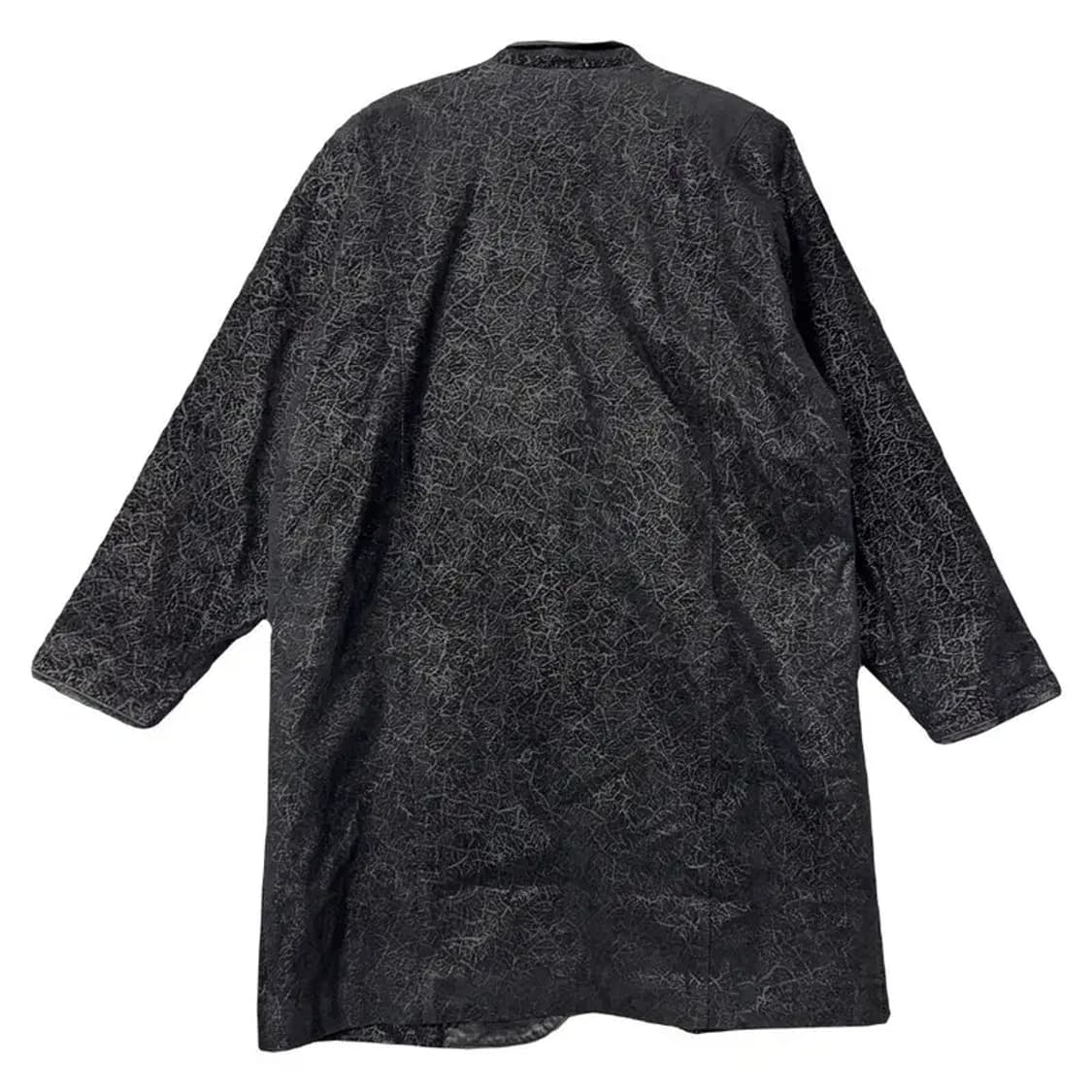 재팬 빈티지 레더 포인트 오버핏 원버튼 코트 M 상품이미지2