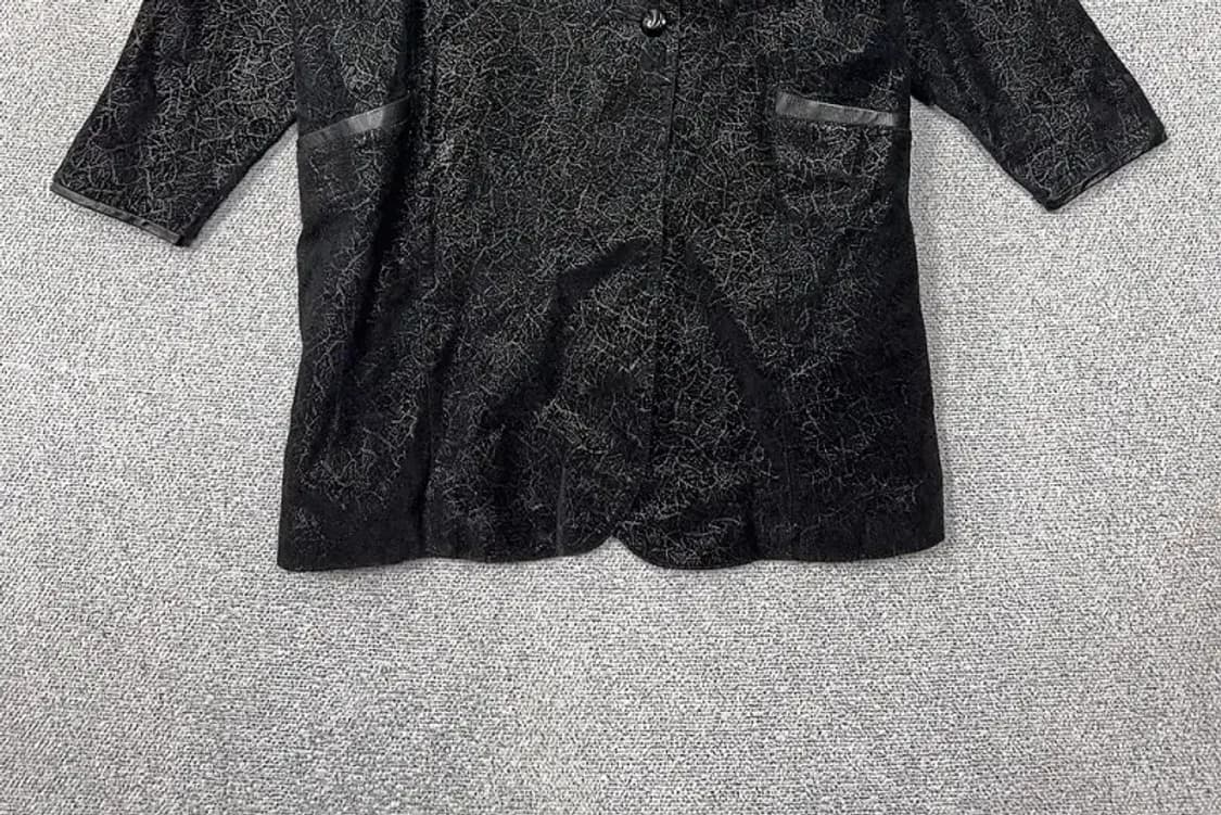 재팬 빈티지 레더 포인트 오버핏 원버튼 코트 M 상품이미지4