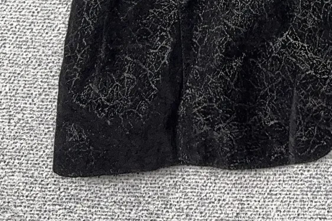 재팬 빈티지 레더 포인트 오버핏 원버튼 코트 M 상품이미지5