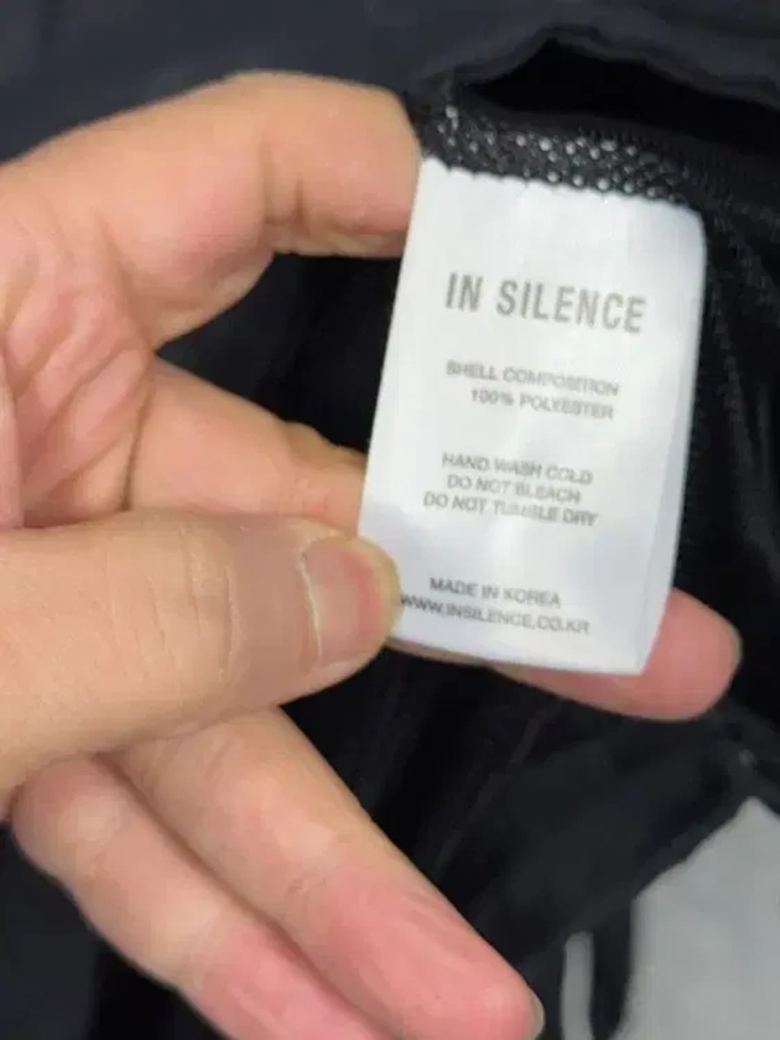 인사일런스 블랙 나일론 윈드자켓 XL 상품이미지9