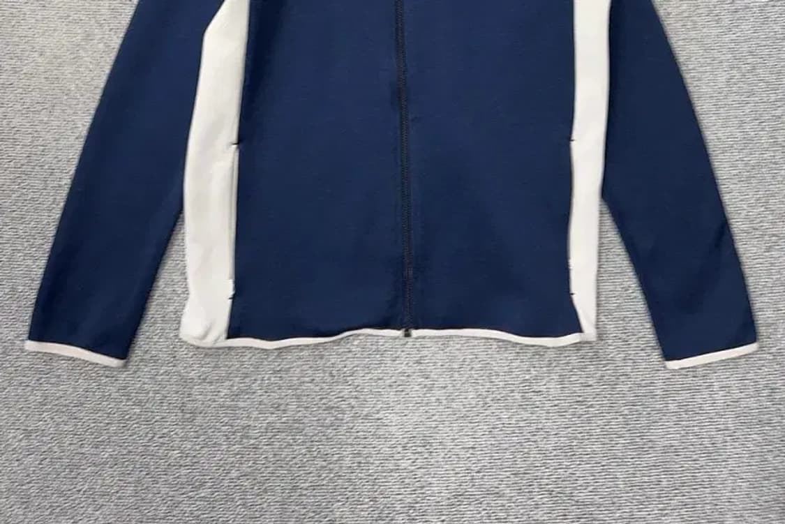 아디다스 네이비 트레포일 불꽃 트랙탑 집업 저지 100 상품이미지4