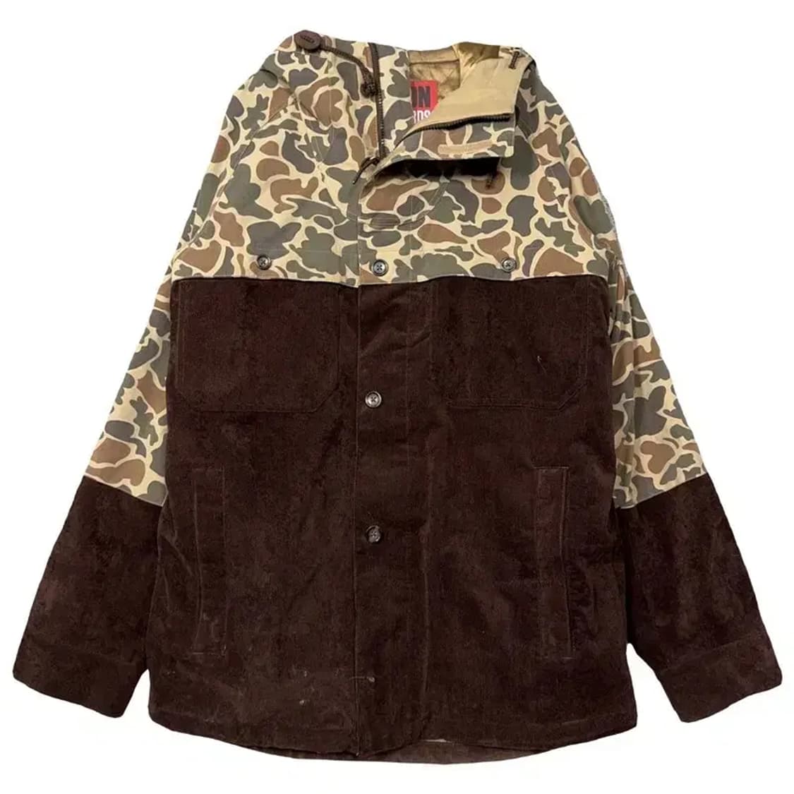 버튼 밀리터리 브라운 빈티지 윈드자켓 MEDIUM 상품이미지1