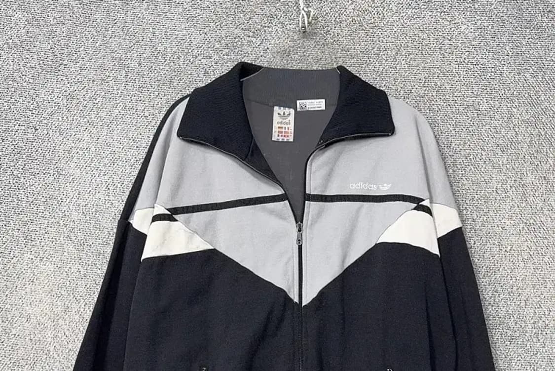 아디다스 빈티지 스펠 로고 트랙탑 집업 저지 L(M) 상품이미지3