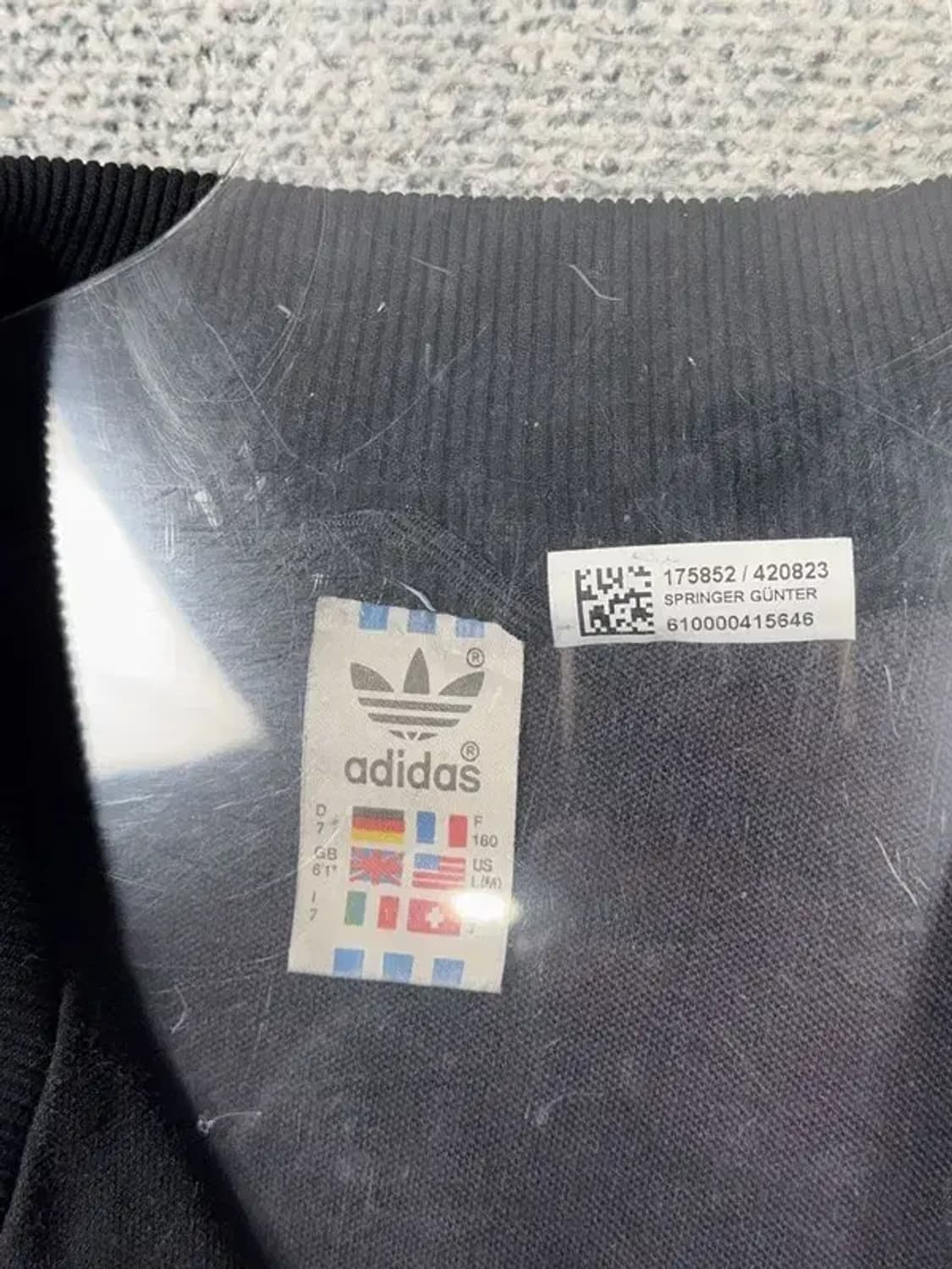 아디다스 빈티지 스펠 로고 트랙탑 집업 저지 L(M) 상품이미지7