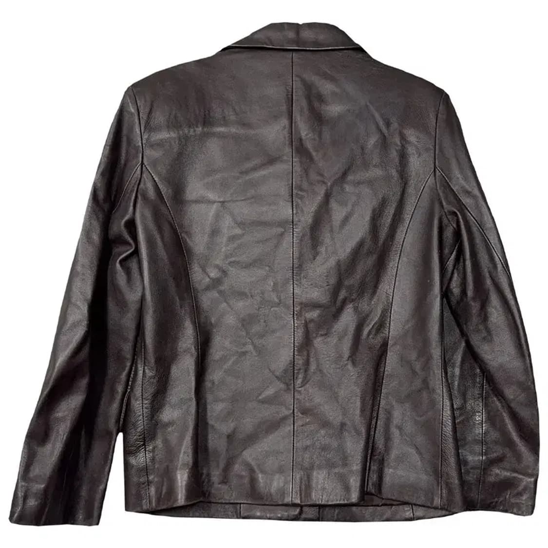 여성 빈티지 쉽스킨 브라운 양가죽 버튼 자켓 66 상품이미지2