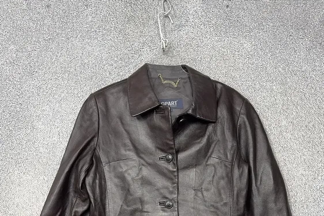 여성 빈티지 쉽스킨 브라운 양가죽 버튼 자켓 66 상품이미지3