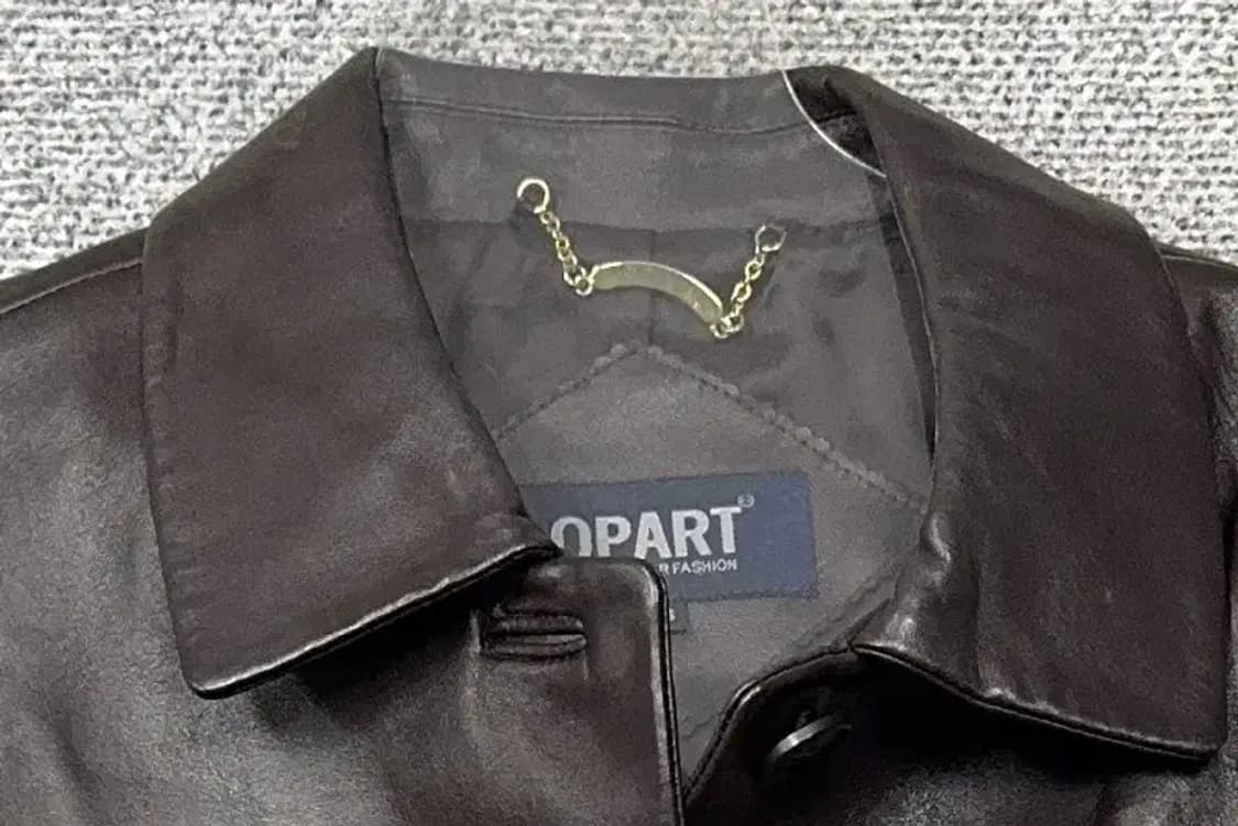 여성 빈티지 쉽스킨 브라운 양가죽 버튼 자켓 66 상품이미지5