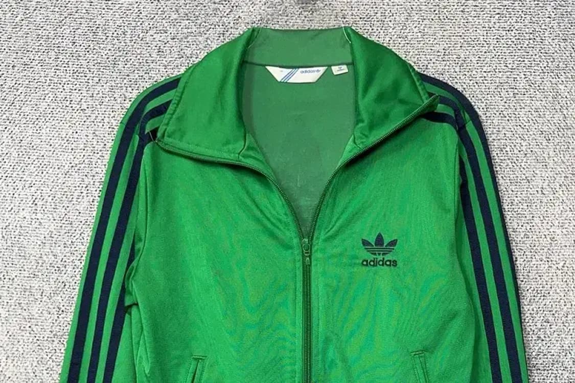 아디다스 초흰 불꽃 로고 트랙탑 집업 저지 S 상품이미지3