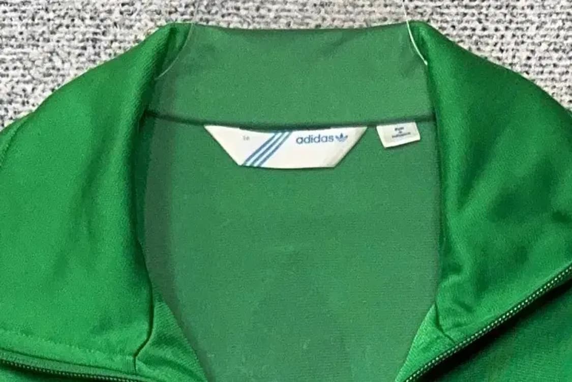 아디다스 초흰 불꽃 로고 트랙탑 집업 저지 S 상품이미지5