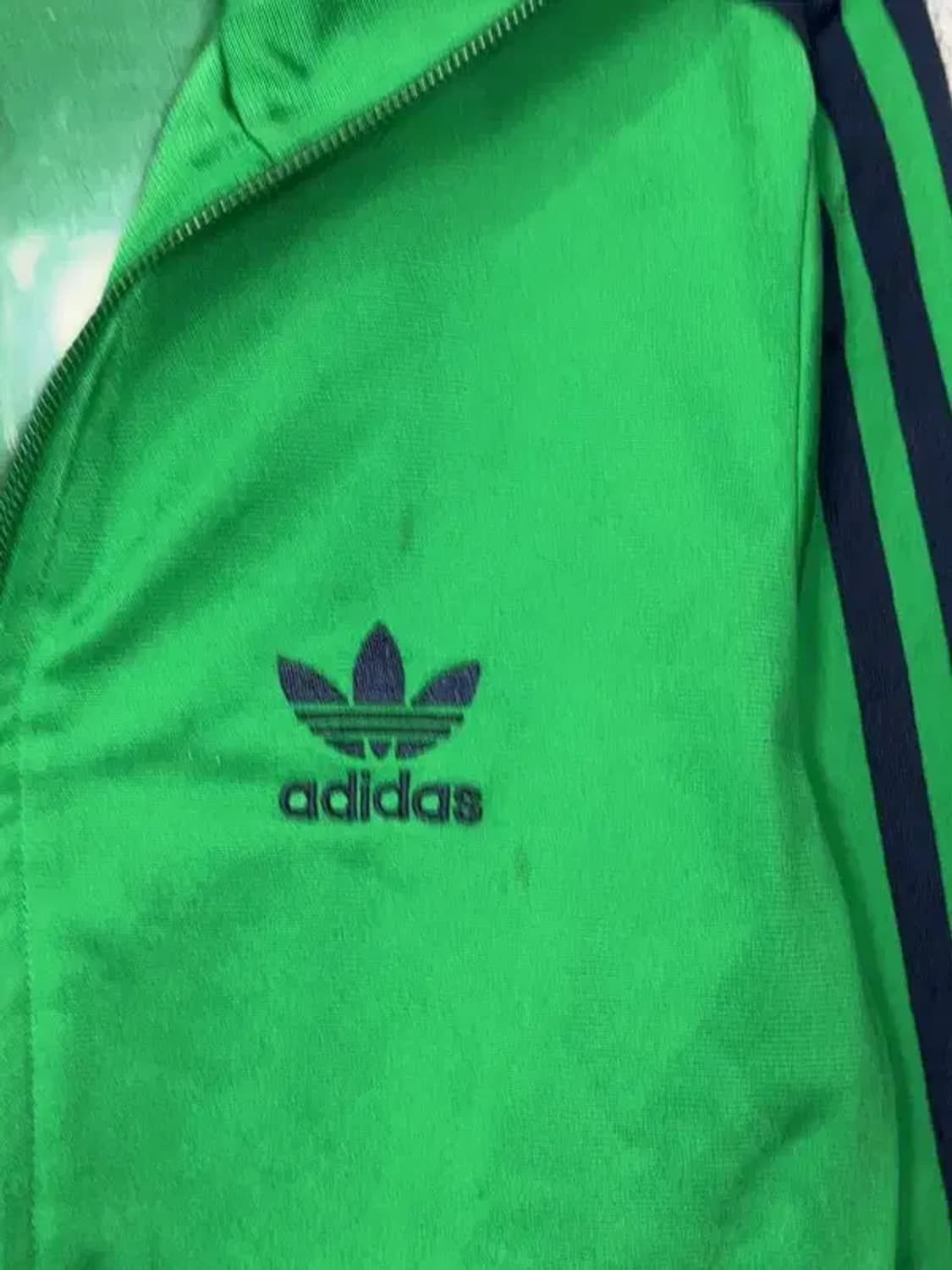 아디다스 초흰 불꽃 로고 트랙탑 집업 저지 S 상품이미지6