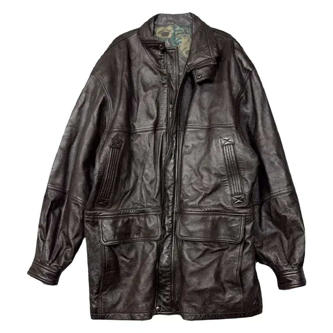 빈티지 리얼레더 코트 XL 상품이미지1