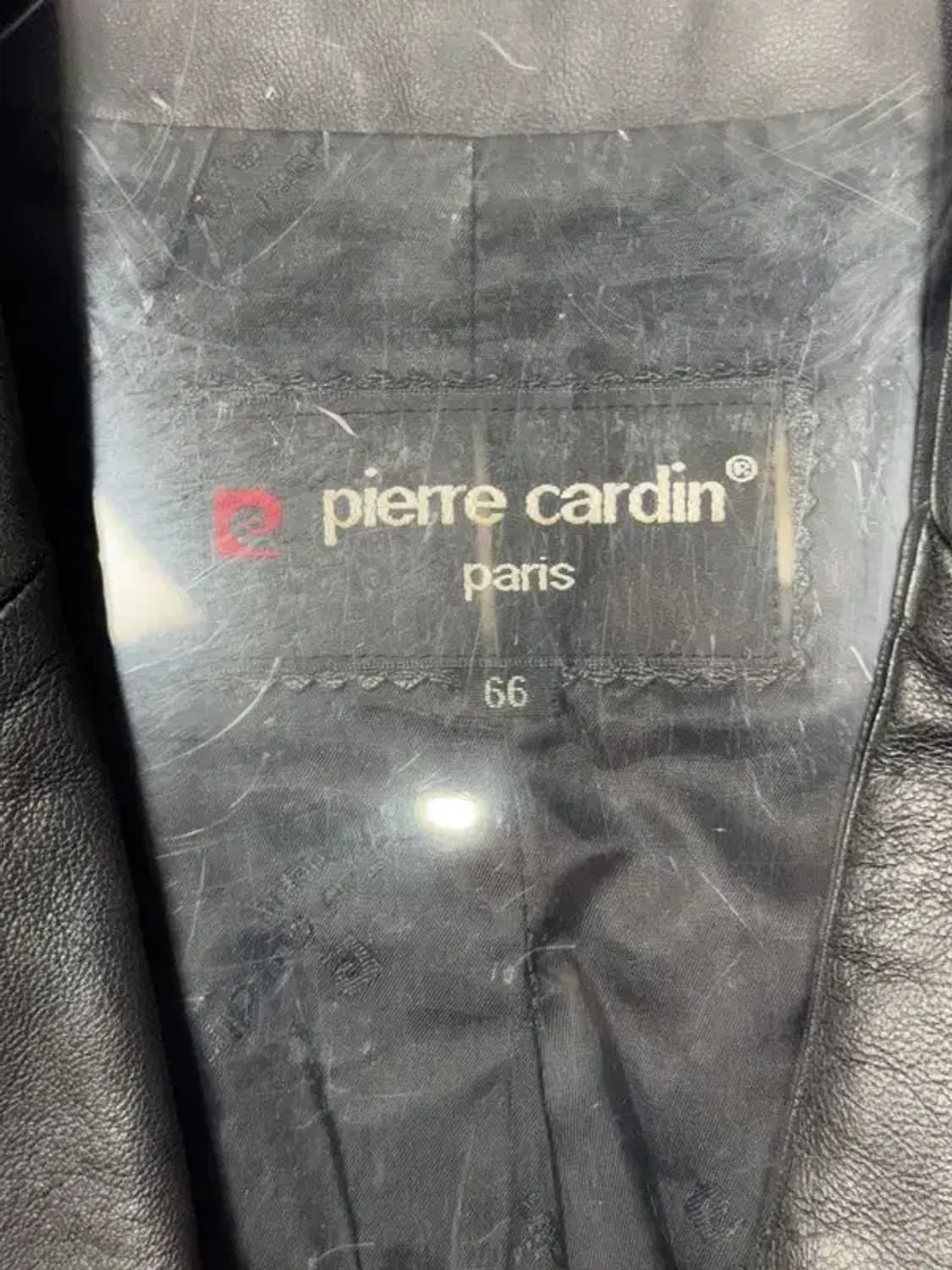 PIERRE CARDIN 블랙 양가죽 블레이저 66 상품이미지7