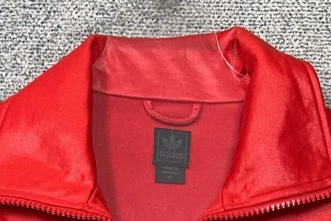 아디다스 흑탭 Y2K 레이싱 레드 트랙탑 집업 저지 85 상품이미지5