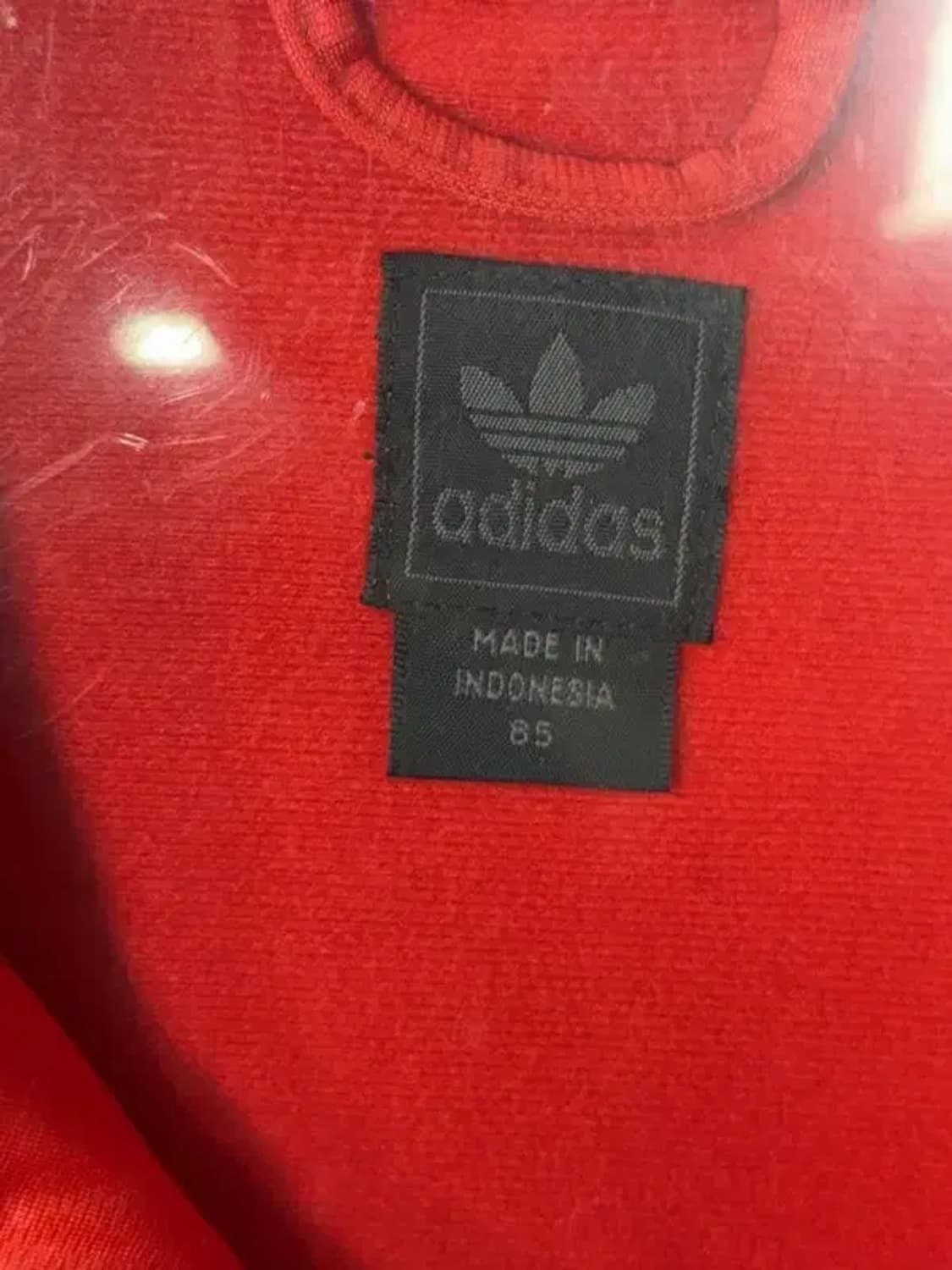 아디다스 흑탭 Y2K 레이싱 레드 트랙탑 집업 저지 85 상품이미지8