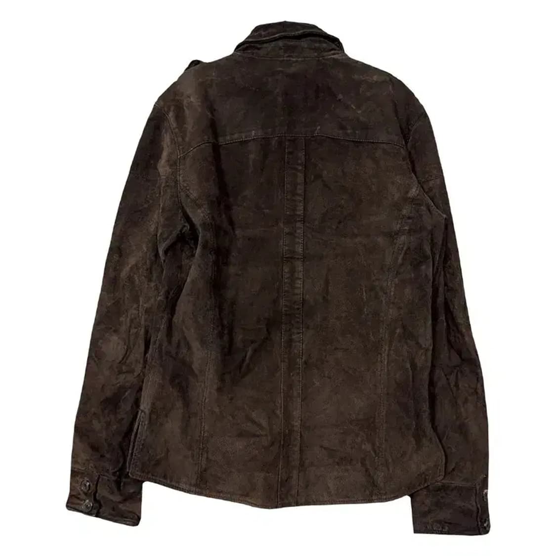 자라 다크 브라운 견장 스웨이드 자켓 EURL USAL MEX 42 상품이미지2