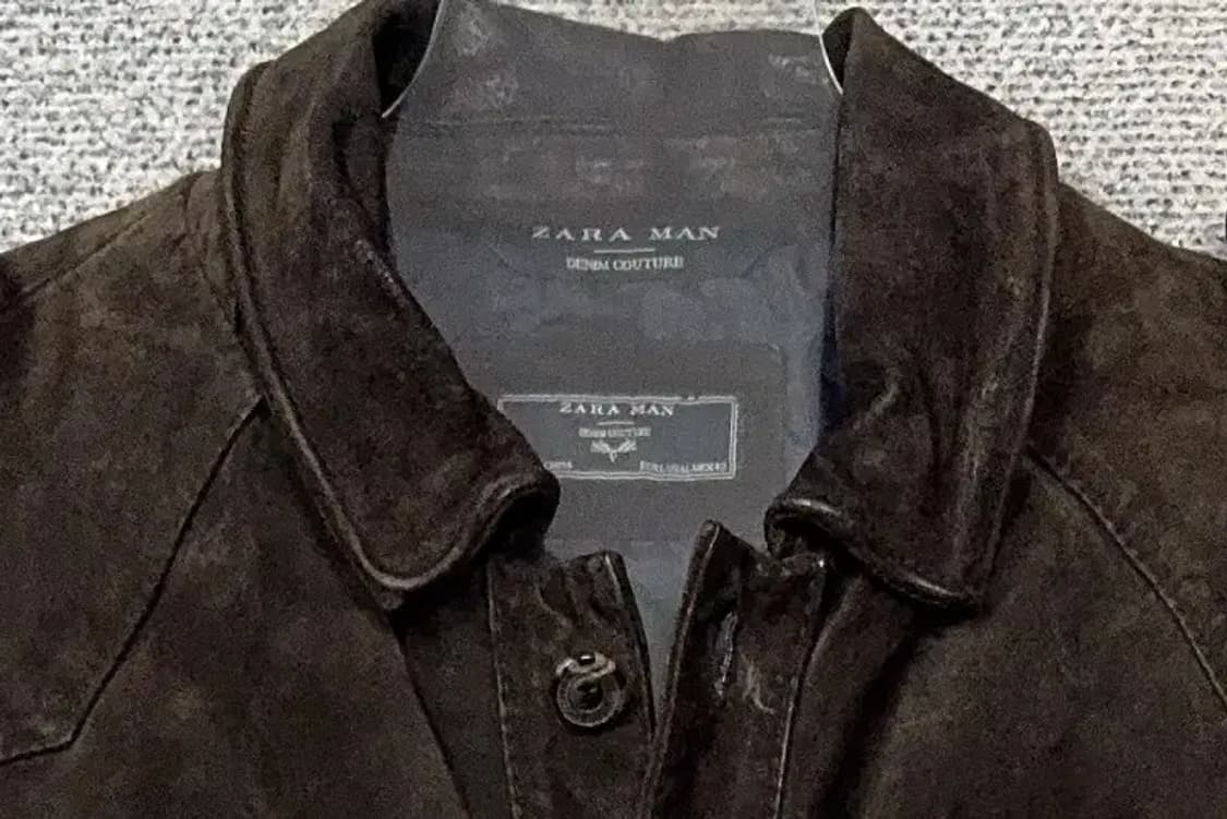 자라 다크 브라운 견장 스웨이드 자켓 EURL USAL MEX 42 상품이미지5