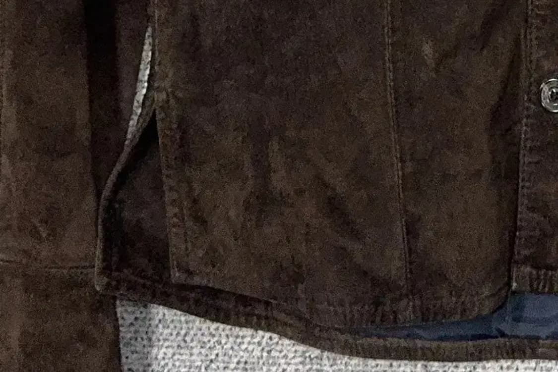 자라 다크 브라운 견장 스웨이드 자켓 EURL USAL MEX 42 상품이미지6