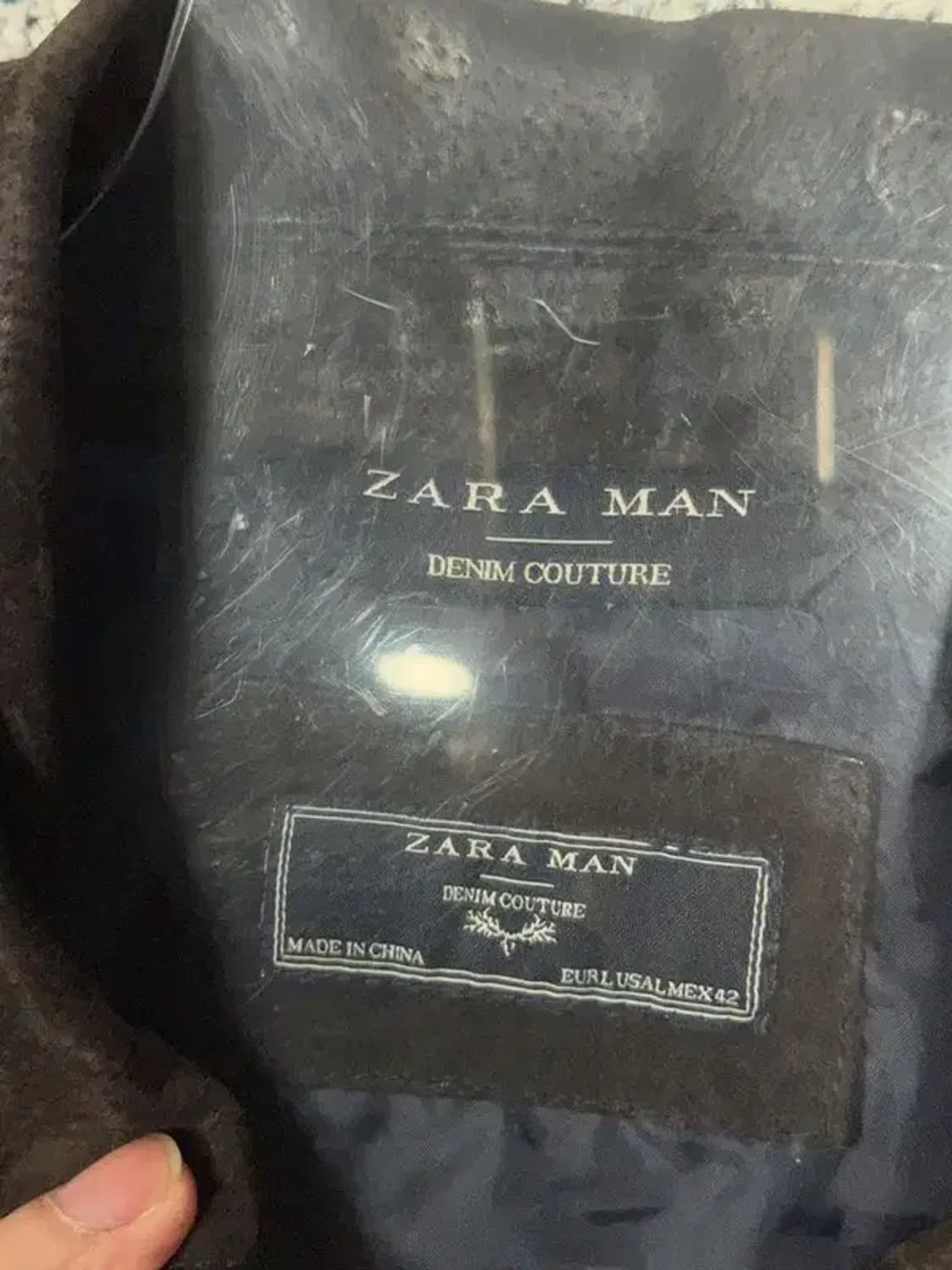 자라 다크 브라운 견장 스웨이드 자켓 EURL USAL MEX 42 상품이미지7