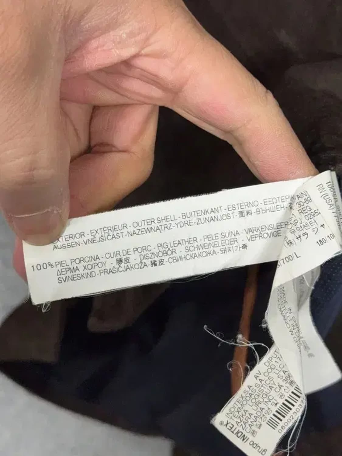 자라 다크 브라운 견장 스웨이드 자켓 EURL USAL MEX 42 상품이미지8