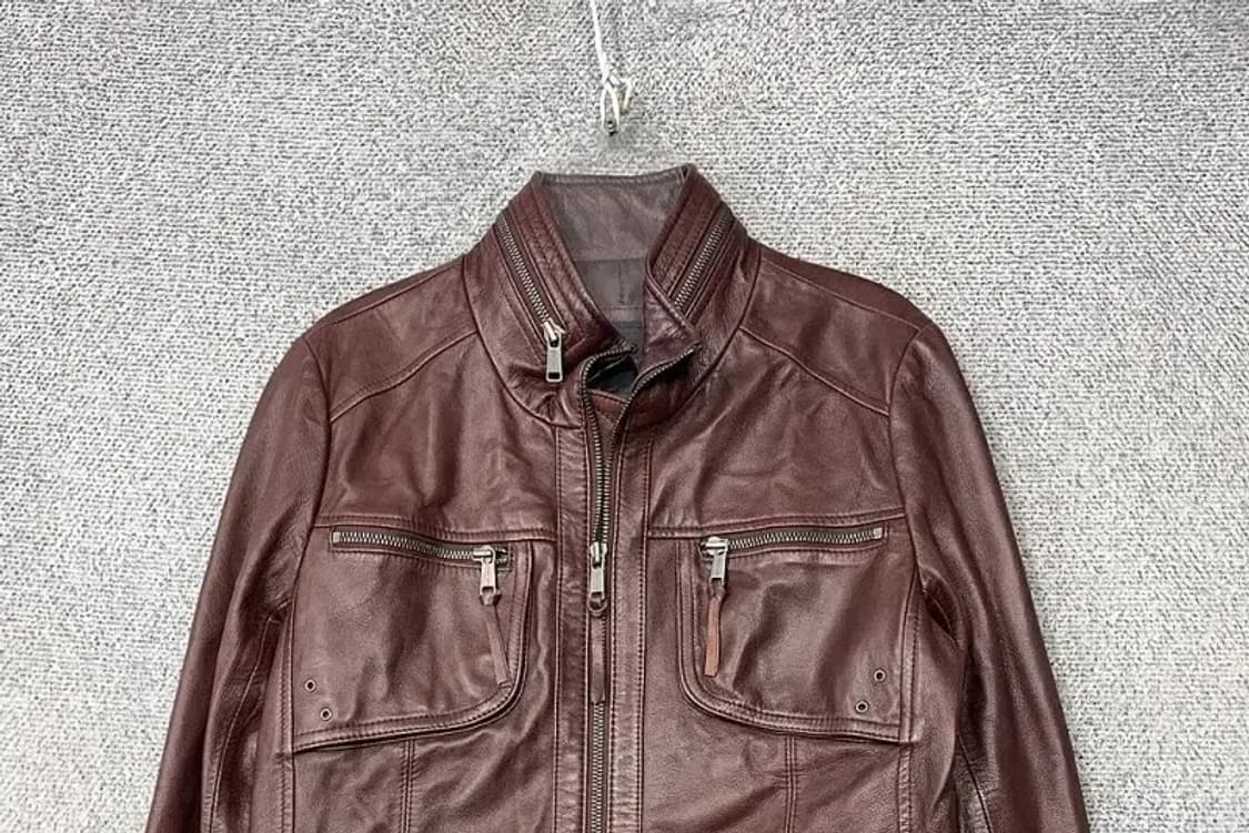 ANDREW MARC 쉽스킨 브라운 빈티지 디테일 양가죽 자켓 66 상품이미지3