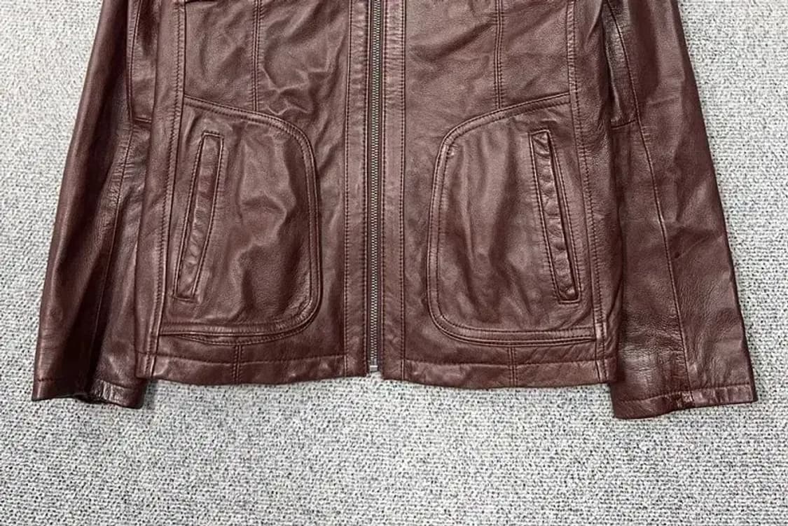 ANDREW MARC 쉽스킨 브라운 빈티지 디테일 양가죽 자켓 66 상품이미지4