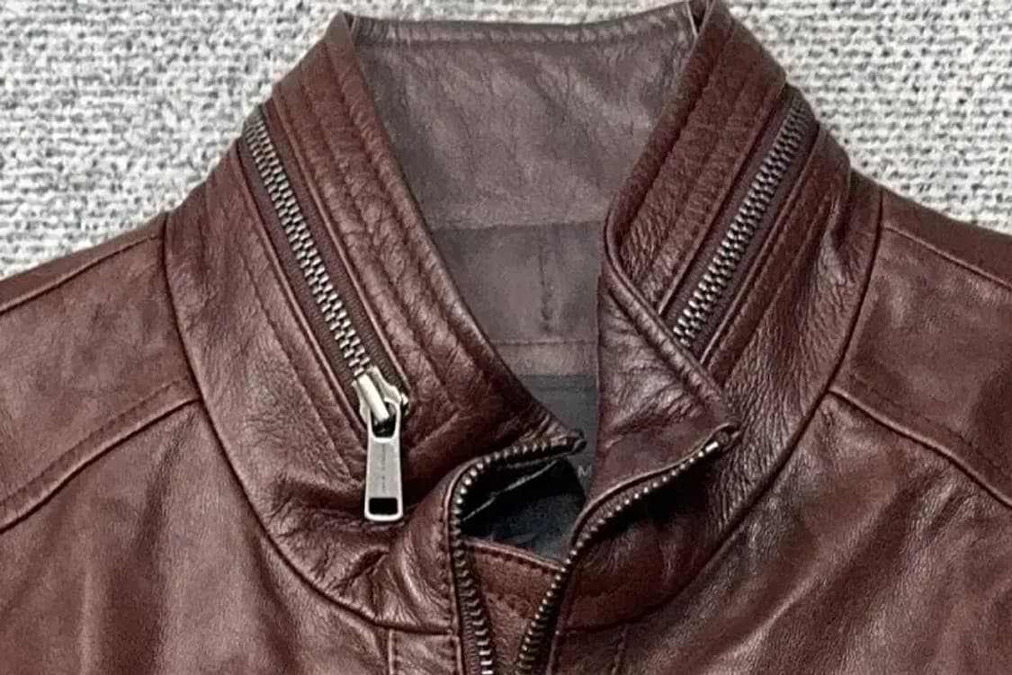 ANDREW MARC 쉽스킨 브라운 빈티지 디테일 양가죽 자켓 66 상품이미지5