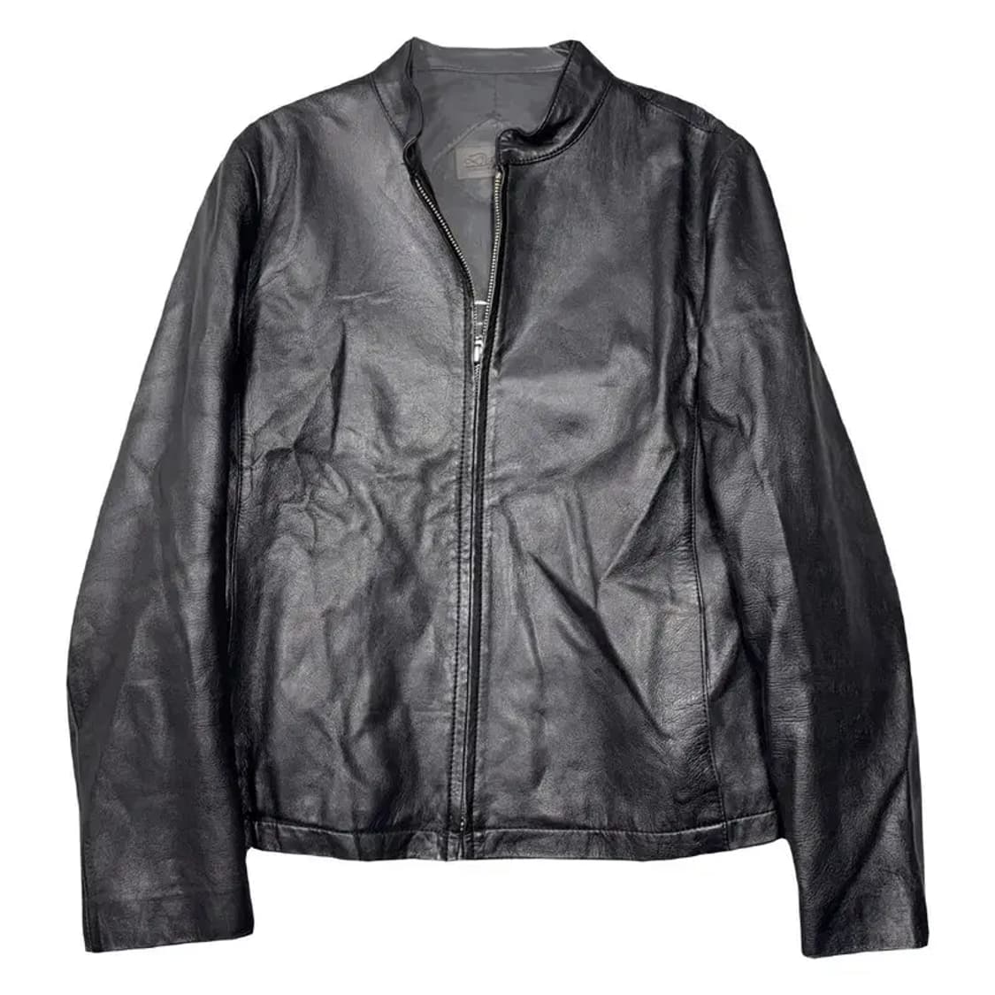 블랙 쉽스킨 양가죽 차이나넥 자켓 M 상품이미지1