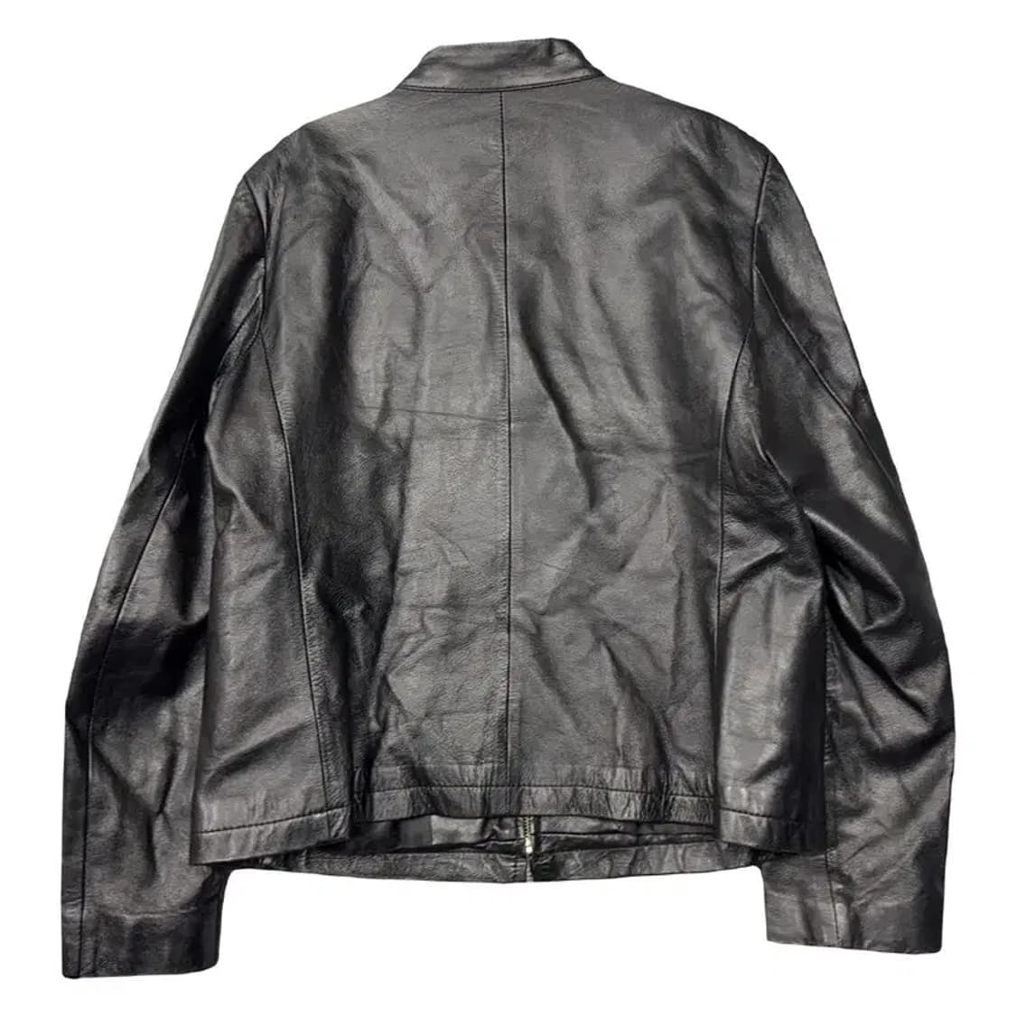 블랙 쉽스킨 양가죽 차이나넥 자켓 M 상품이미지2