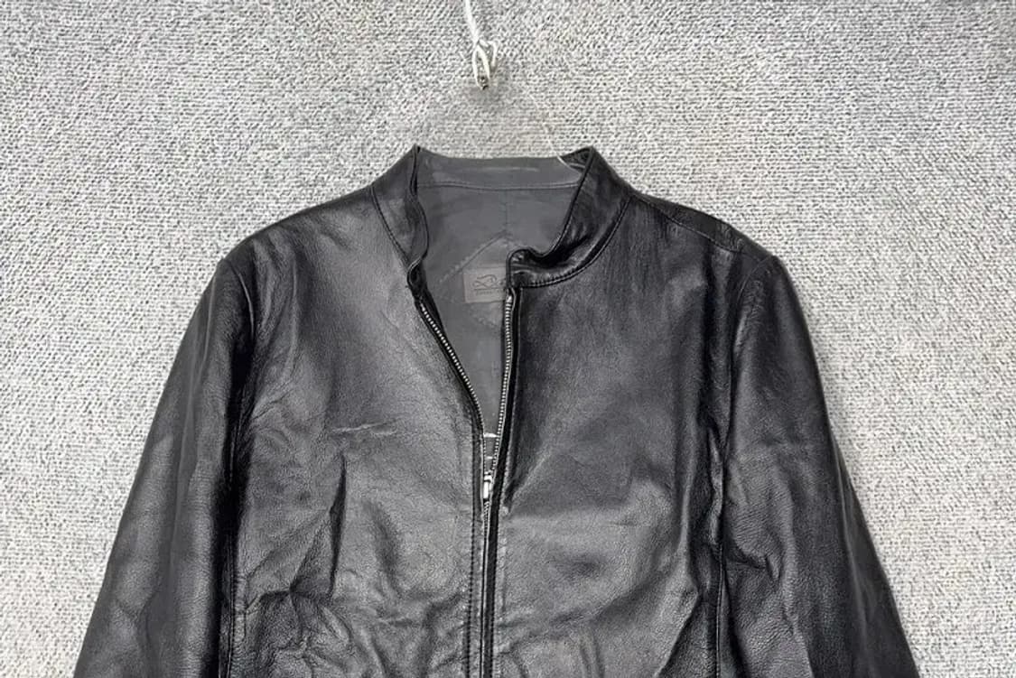 블랙 쉽스킨 양가죽 차이나넥 자켓 M 상품이미지3